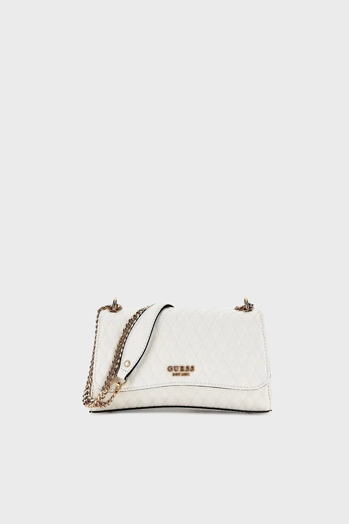 Guess Betula Kapitoneli Ayarlanabilir Zincir Askılı HWGG9626210 Bayan Çanta HWGG96 26210 WHI BEYAZ - 6
