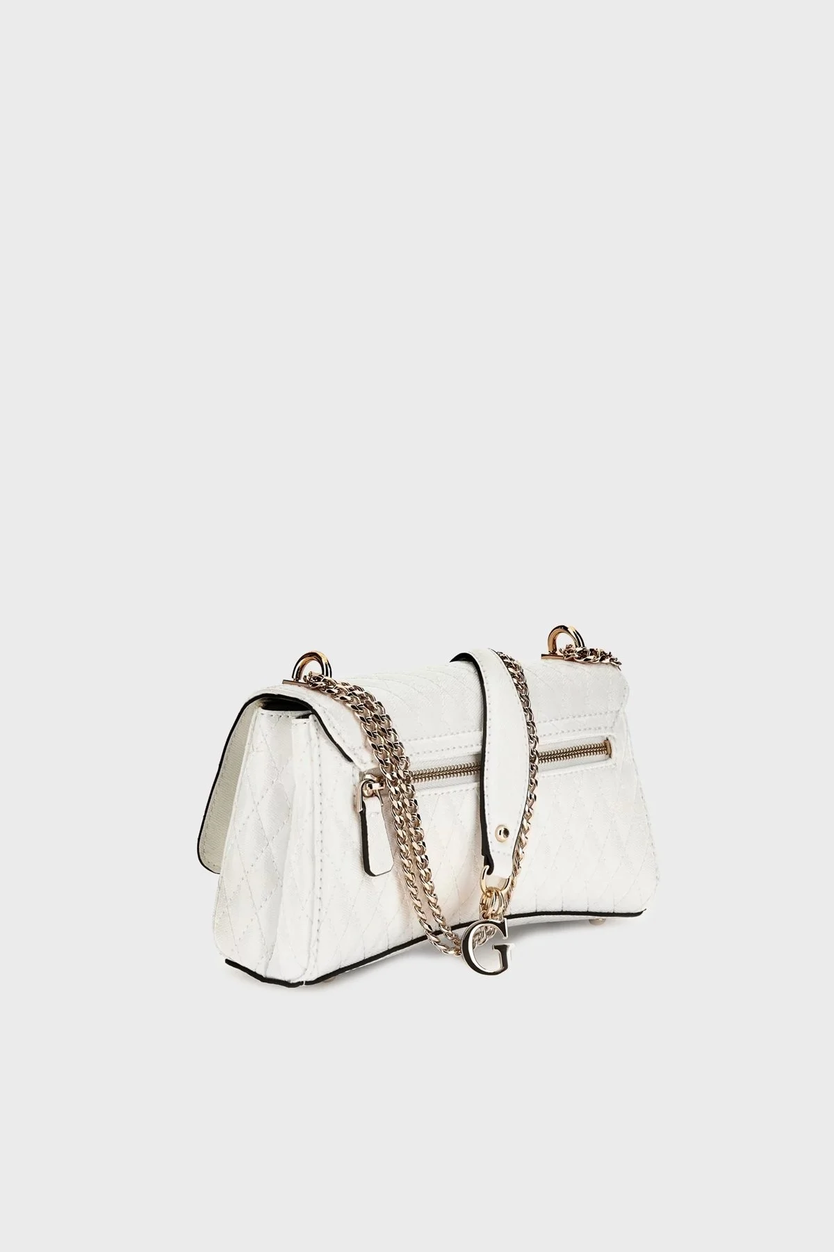 Guess Betula Kapitoneli Ayarlanabilir Zincir Askılı HWGG9626210 Bayan Çanta HWGG96 26210 WHI BEYAZ - 8