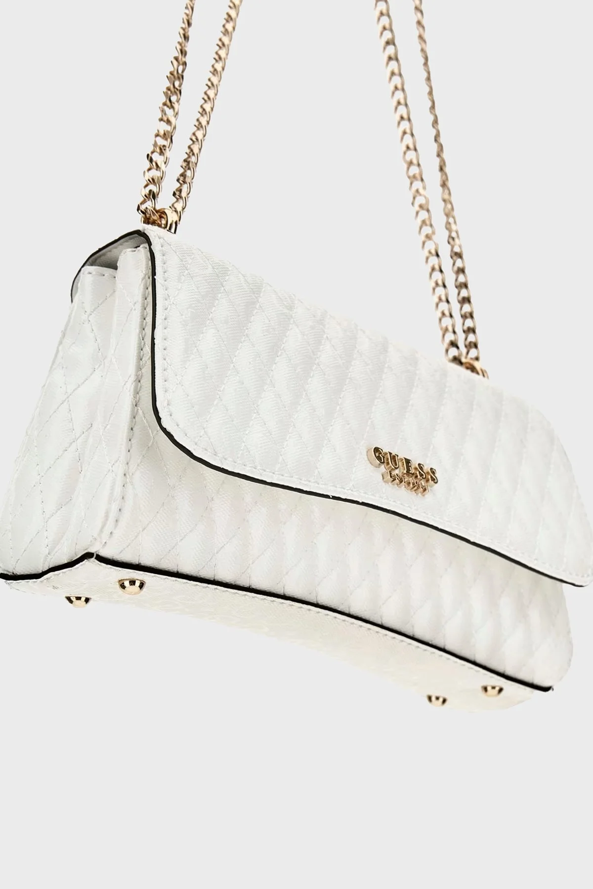 Guess Betula Kapitoneli Ayarlanabilir Zincir Askılı HWGG9626210 Bayan Çanta HWGG96 26210 WHI BEYAZ - 10