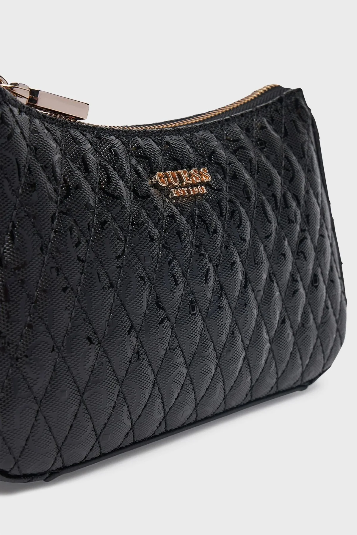 Guess Betula Kapitoneli Ayarlanabilir Zincir Askılı HWGG9626720 Bayan Çanta HWGG96 26720 BLA SİYAH - 10