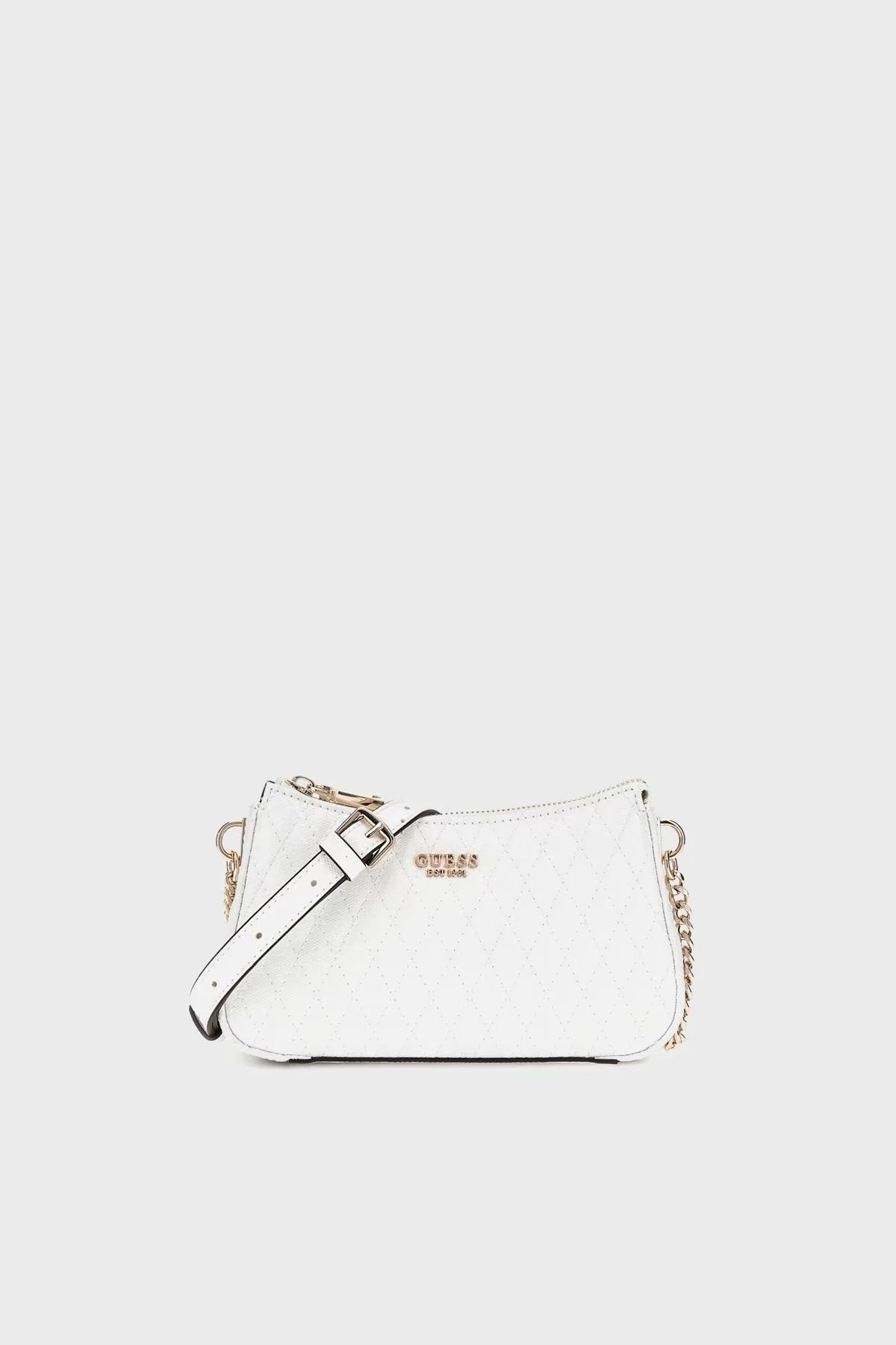 Guess Betula Kapitoneli Ayarlanabilir Zincir Askılı HWGG9626720 Bayan Çanta HWGG9626720 WHI BEYAZ - 4