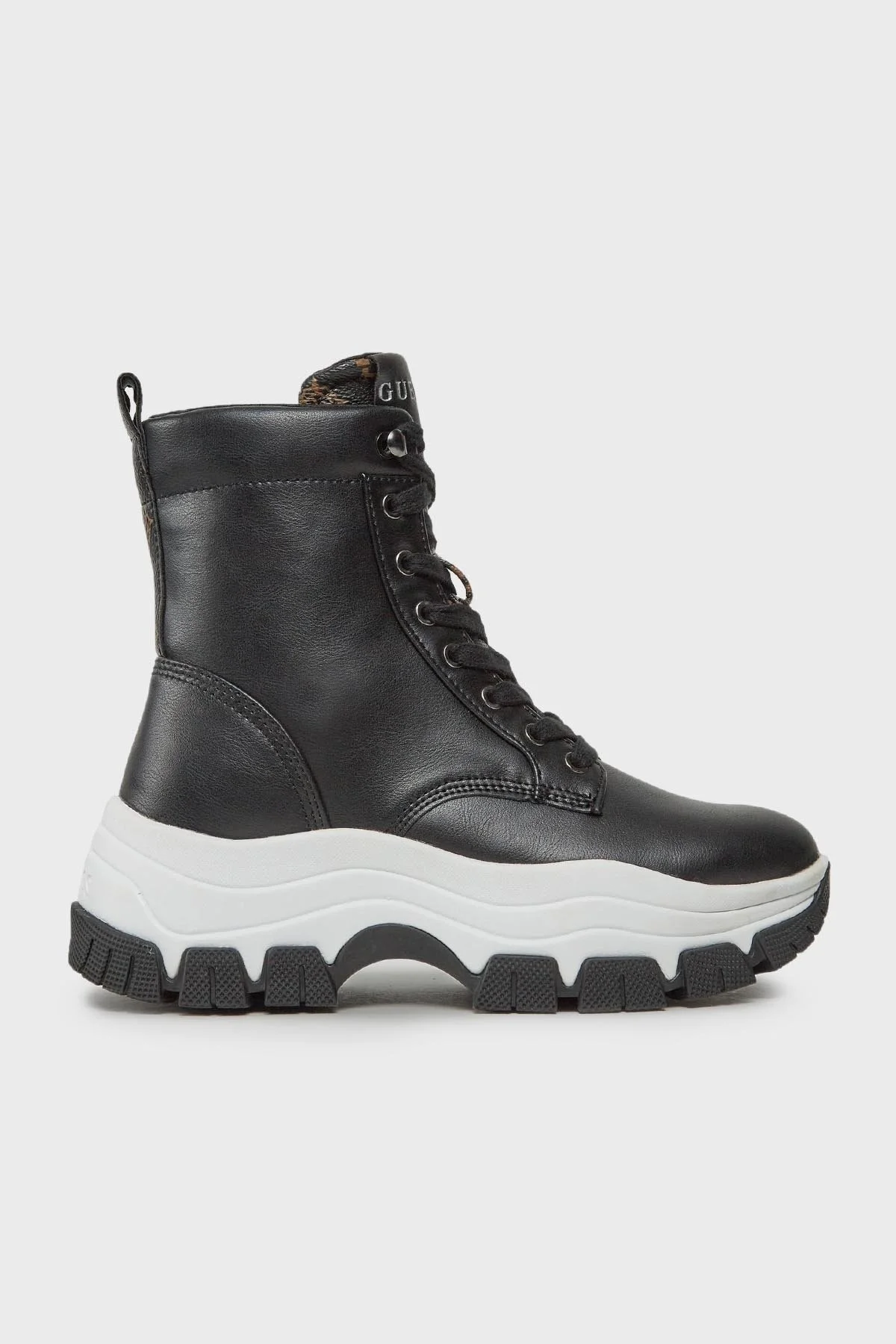 Guess Bissonn Yüksek Bilekli Sneaker Bayan Ayakkabı FL8BINELE12 BLACK SİYAH - 1