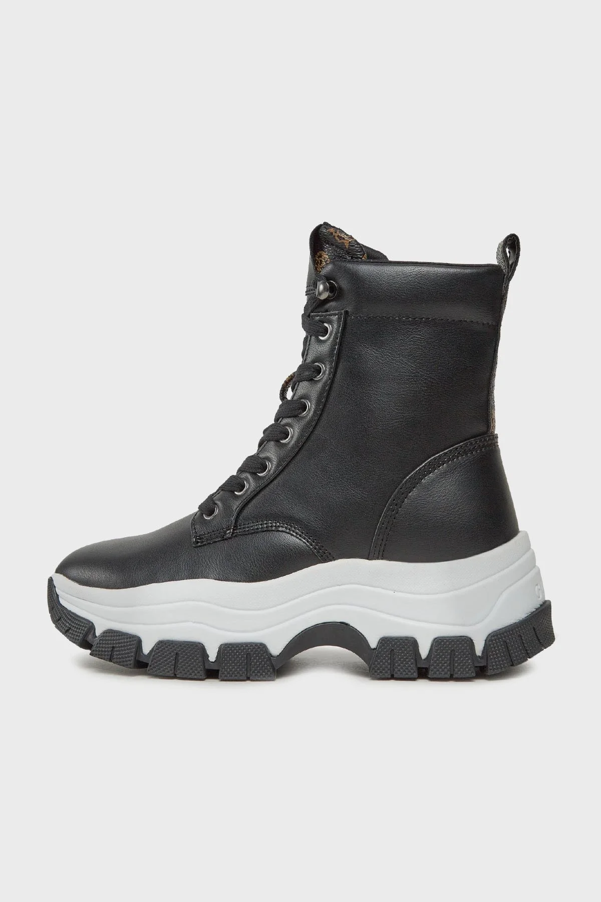 Guess Bissonn Yüksek Bilekli Sneaker Bayan Ayakkabı FL8BINELE12 BLACK SİYAH - 2