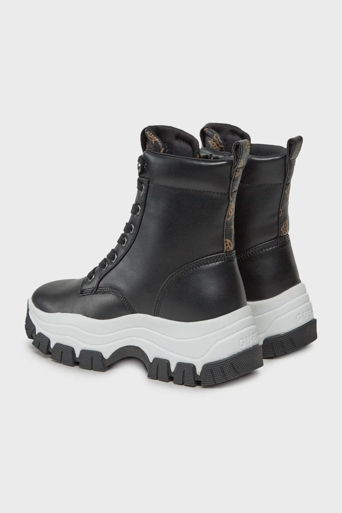 Guess Bissonn Yüksek Bilekli Sneaker Bayan Ayakkabı FL8BINELE12 BLACK SİYAH - 3