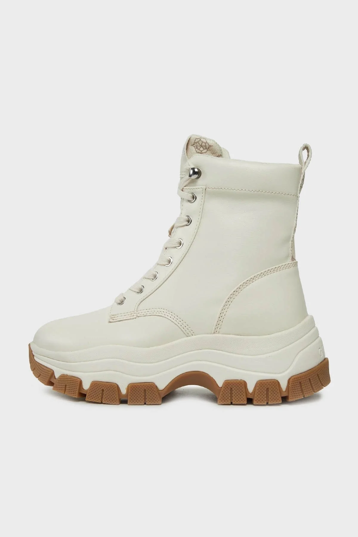 Guess Bissonn Yüksek Bilekli Sneaker Bayan Ayakkabı FL8BINELE12 CREAM KREM - 4