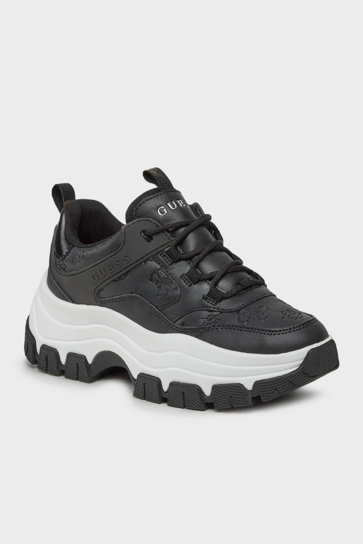 Guess Bisun Kalın Tabanlı Sneaker Bayan Ayakkabı FL8BIUFAL12 BLACK SİYAH - 2
