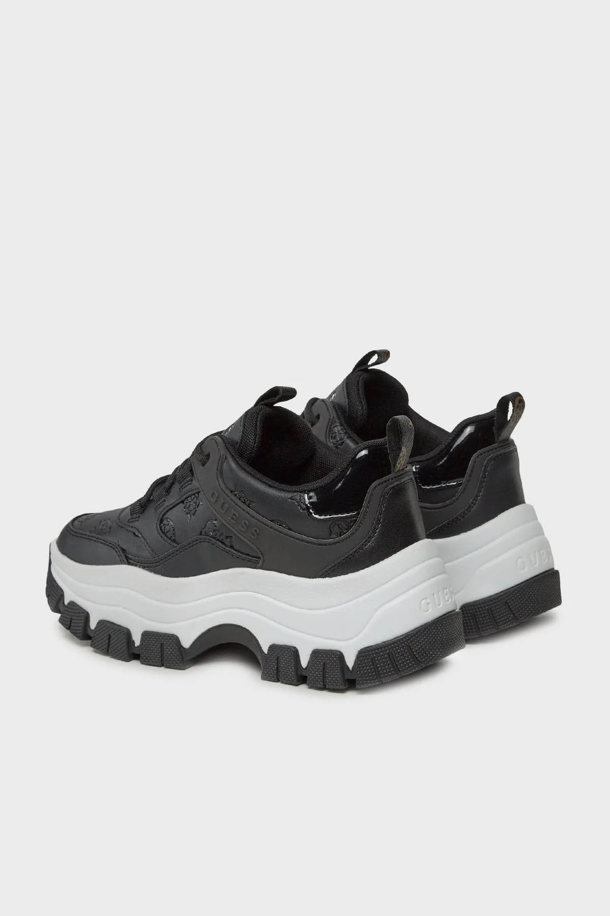 Guess Bisun Kalın Tabanlı Sneaker Bayan Ayakkabı FL8BIUFAL12 BLACK SİYAH - 3