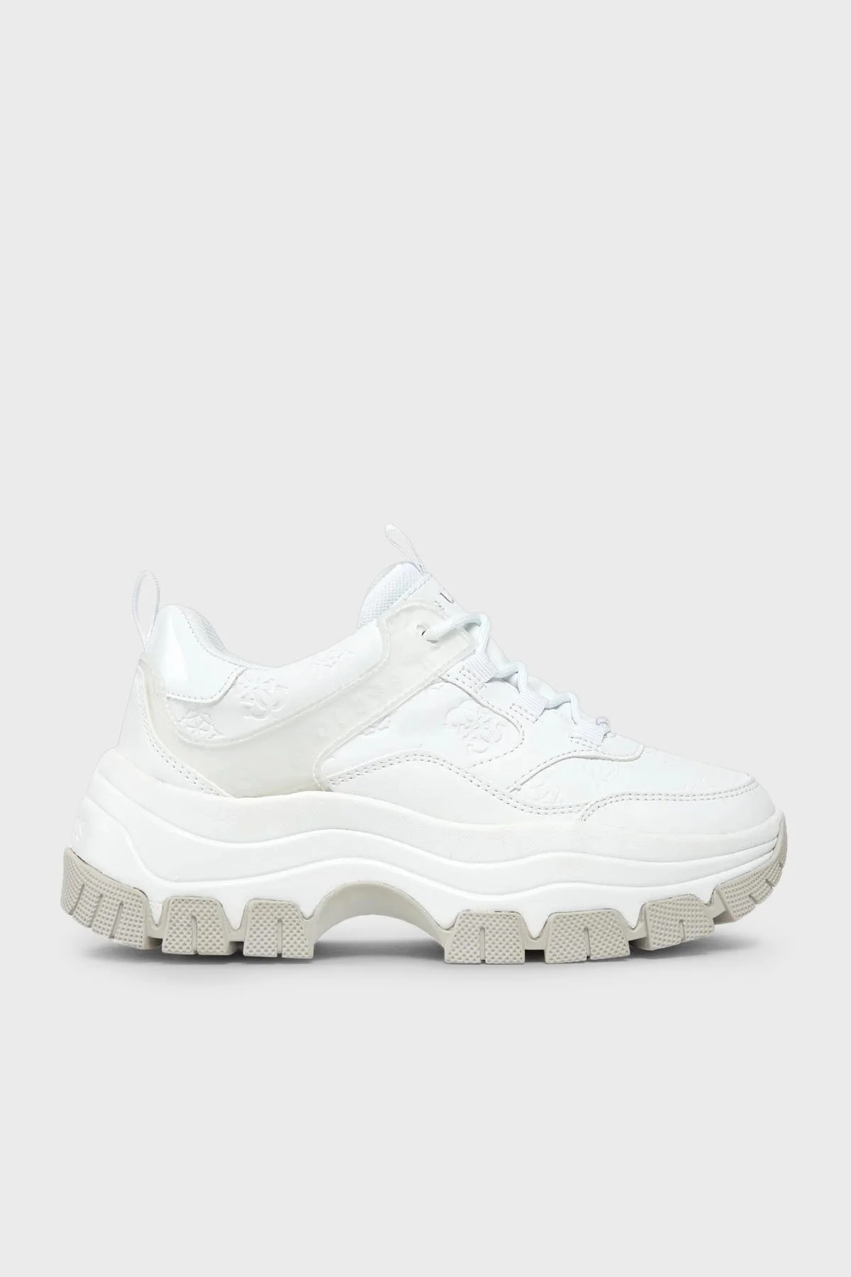 Guess Bisun Kalın Tabanlı Sneaker Bayan Ayakkabı FL8BIUFAL12 WHITE BEYAZ - 1