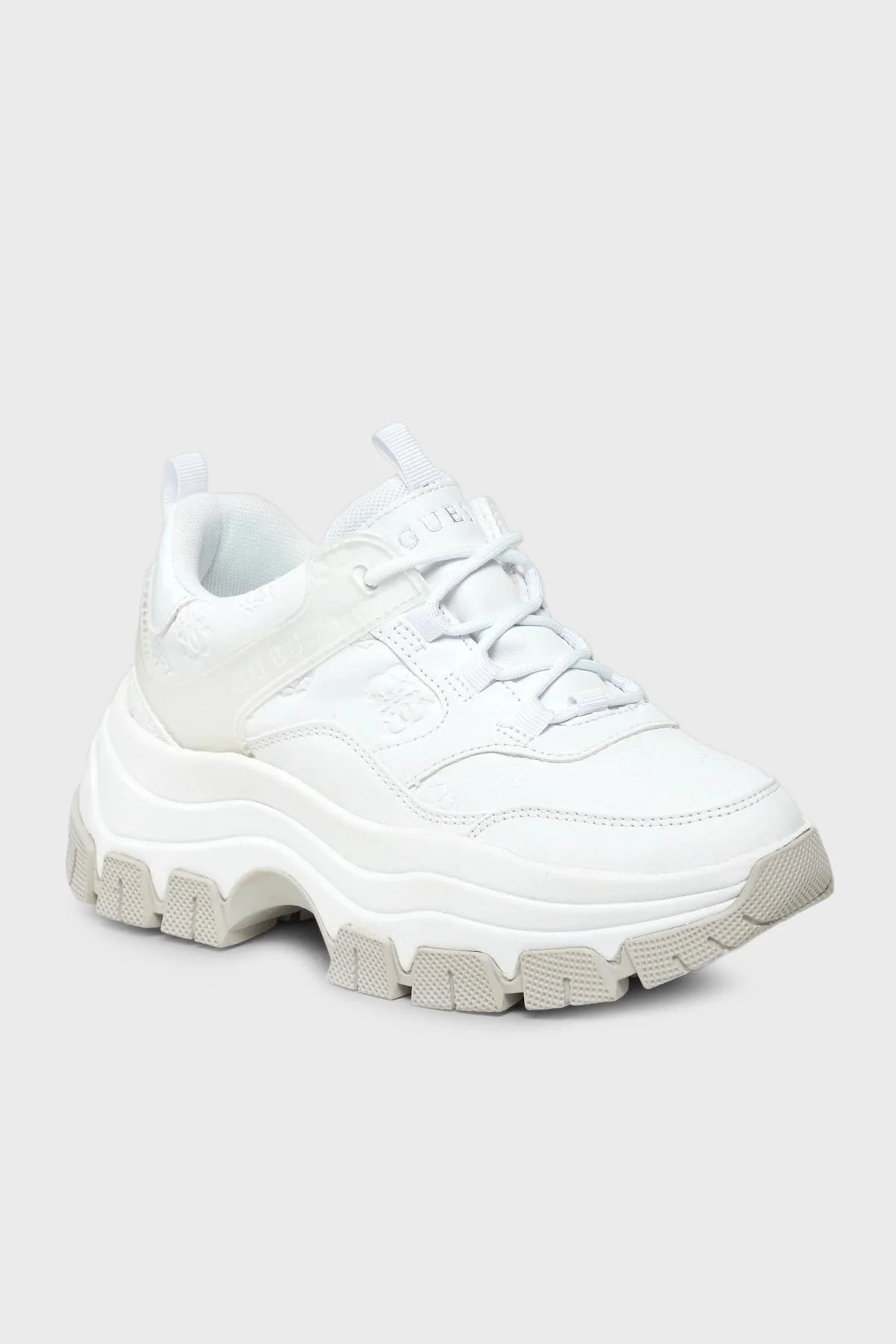 Guess Bisun Kalın Tabanlı Sneaker Bayan Ayakkabı FL8BIUFAL12 WHITE BEYAZ - 2