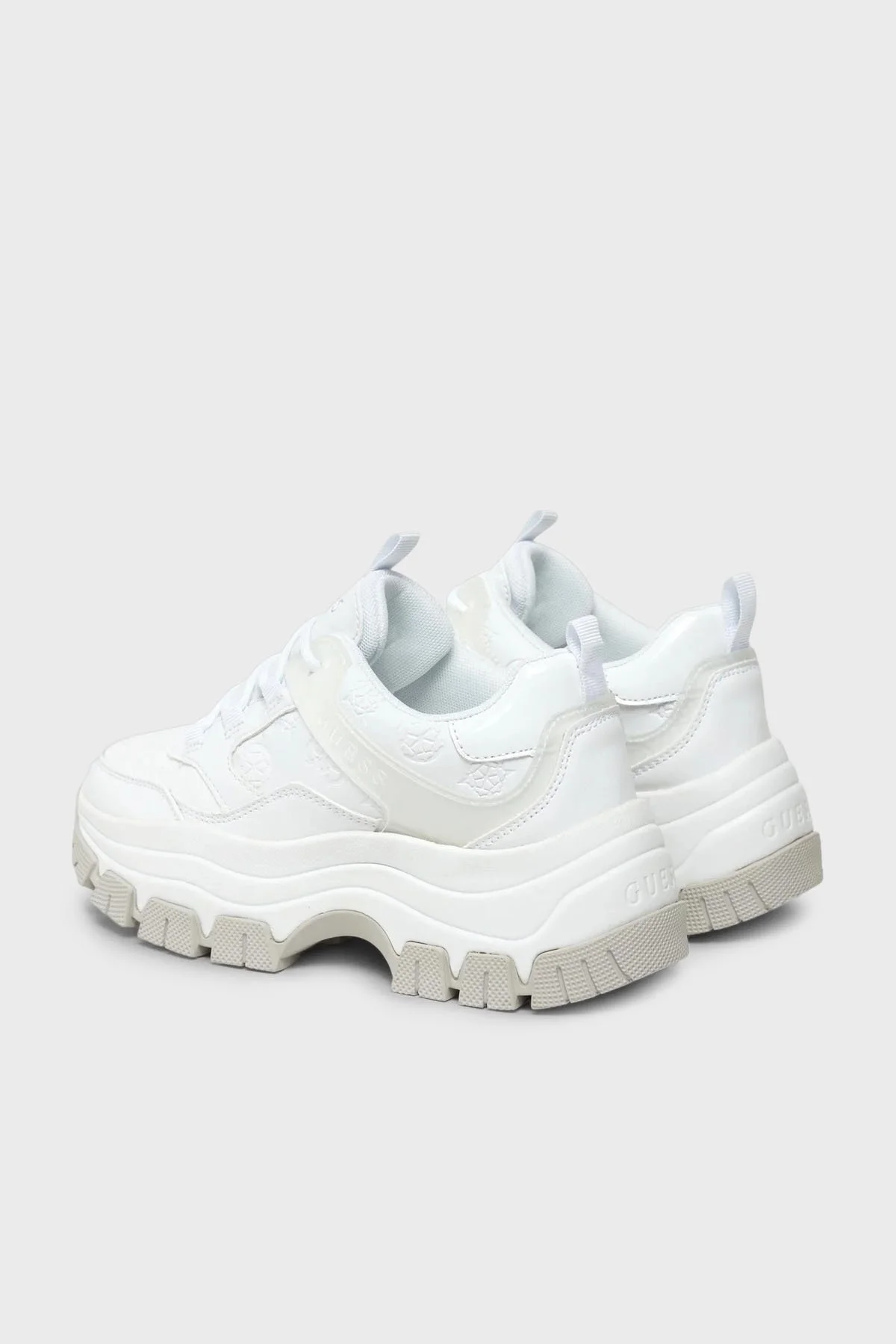 Guess Bisun Kalın Tabanlı Sneaker Bayan Ayakkabı FL8BIUFAL12 WHITE BEYAZ - 3