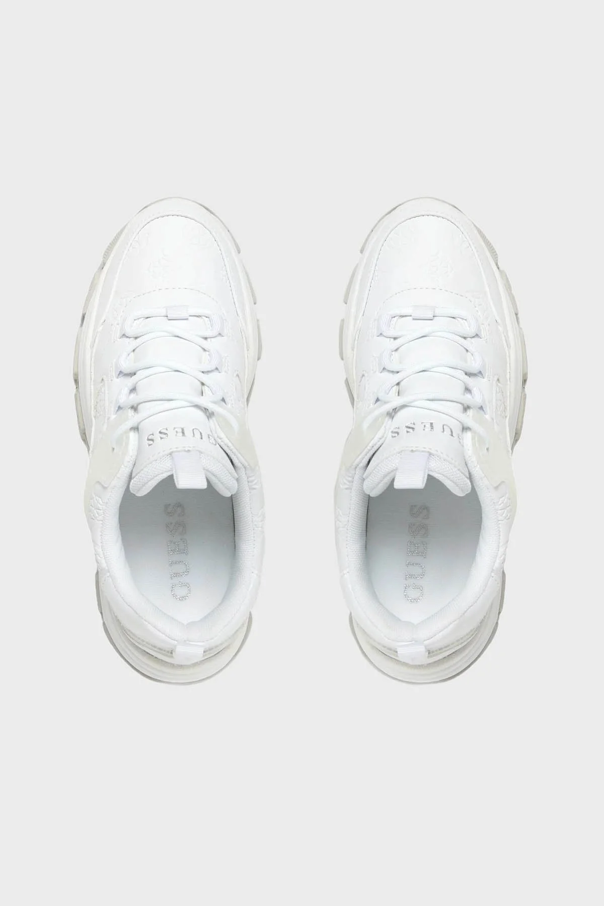 Guess Bisun Kalın Tabanlı Sneaker Bayan Ayakkabı FL8BIUFAL12 WHITE BEYAZ - 6
