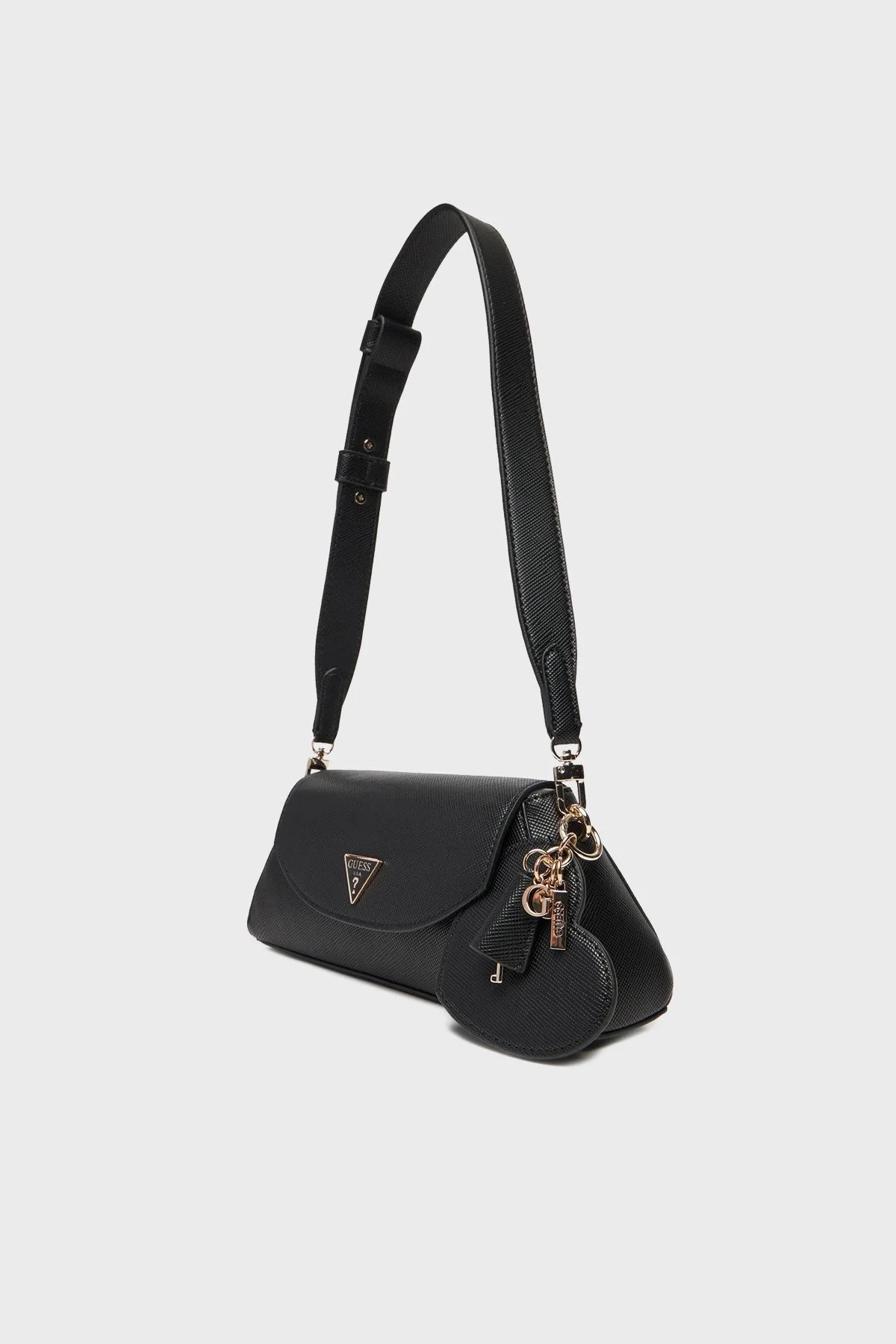 Guess Bolena Logolu Ayarlanabilir Askılı Mini HWZG9207190 Bayan Çanta HWZG92 07190 BLA SİYAH - 4