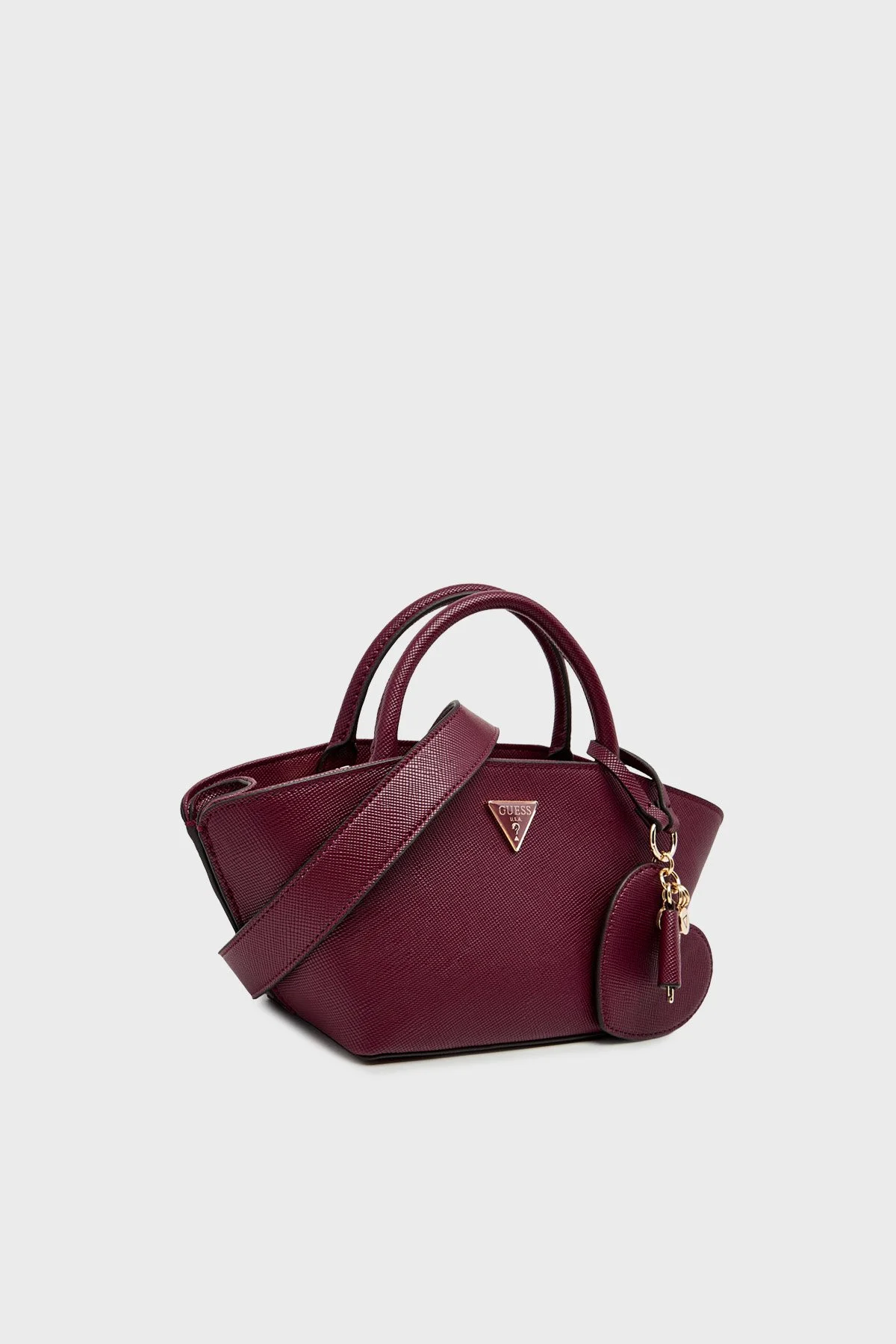 Guess Bolena Logolu Çıkarılabilir Askılı HWZG9207760 Bayan Çanta HWZG92 07760 WIN BORDO - 4