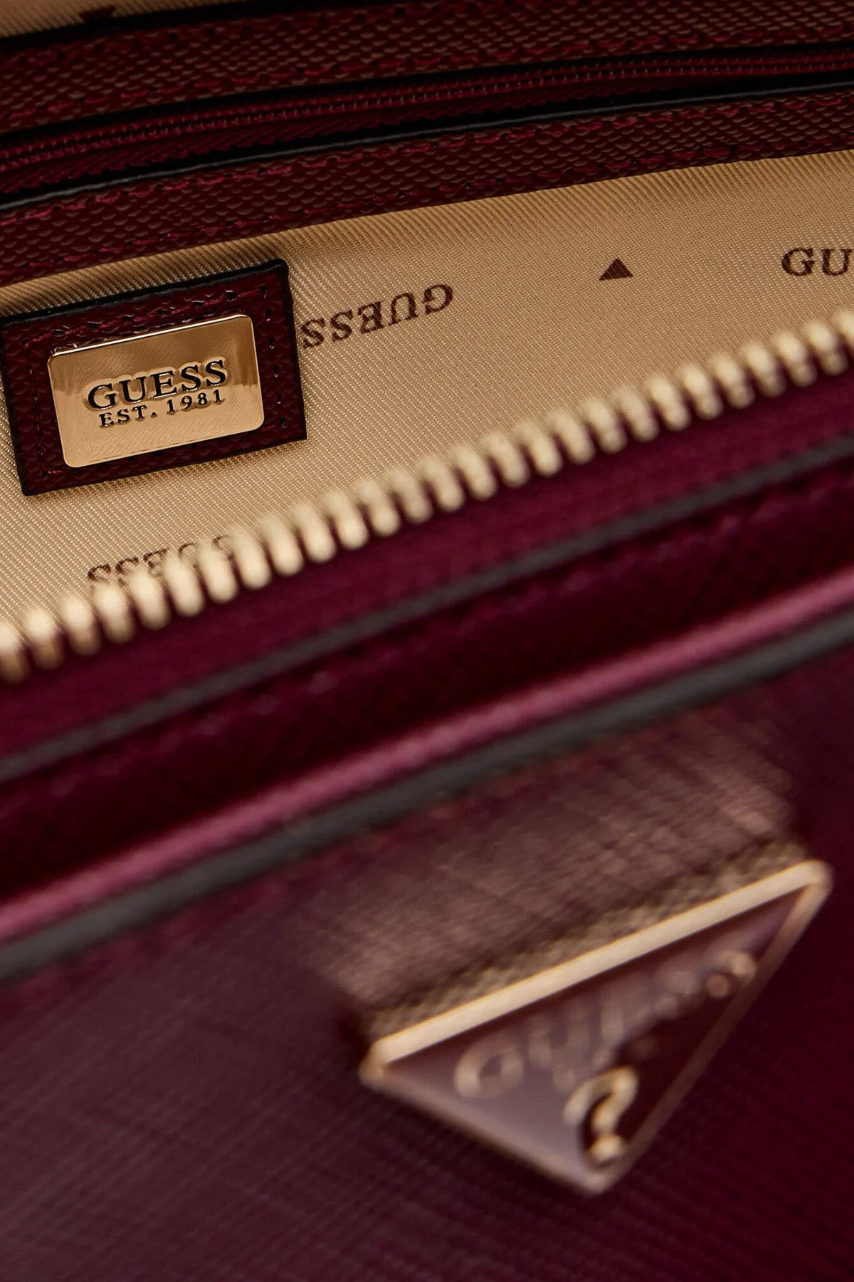 Guess Bolena Logolu Çıkarılabilir Askılı HWZG9207760 Bayan Çanta HWZG92 07760 WIN BORDO - 7