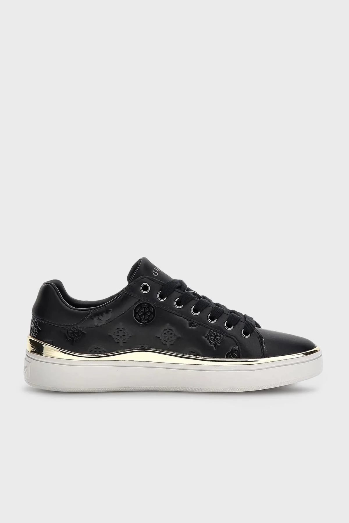 Guess Bonny Deri Sneaker Bayan Ayakkabı FL7BNN FAL12 BLACK SİYAH - 1