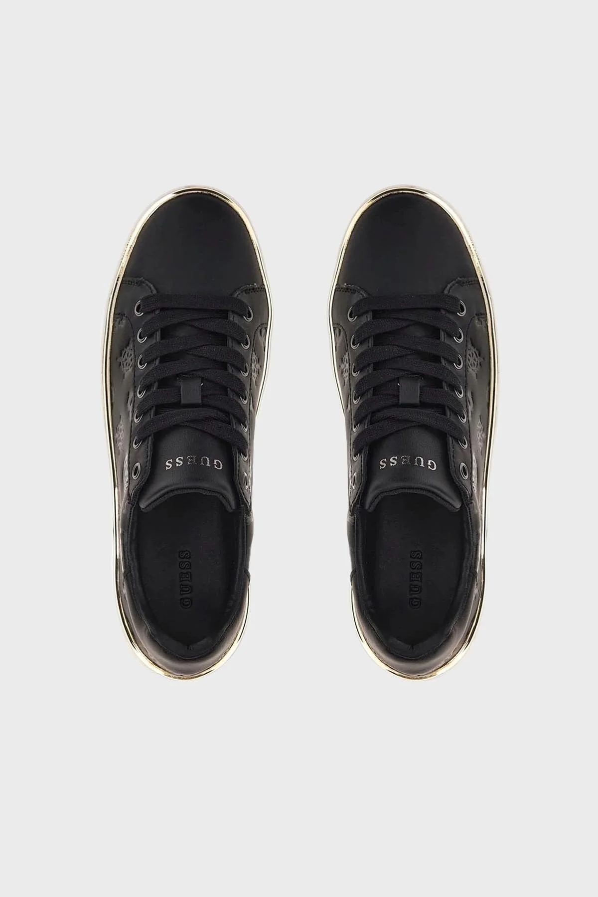 Guess Bonny Deri Sneaker Bayan Ayakkabı FL7BNN FAL12 BLACK SİYAH - 5