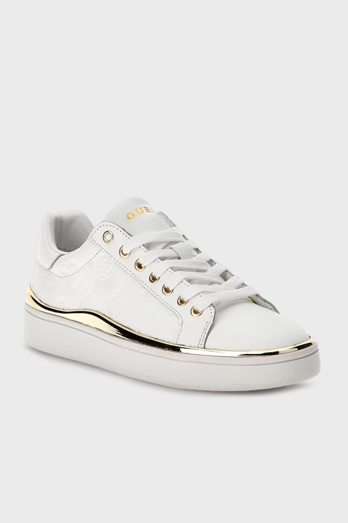 Guess Bonny Deri Sneaker Bayan Ayakkabı FL7BNN FAL12 WHITE BEYAZ - 2