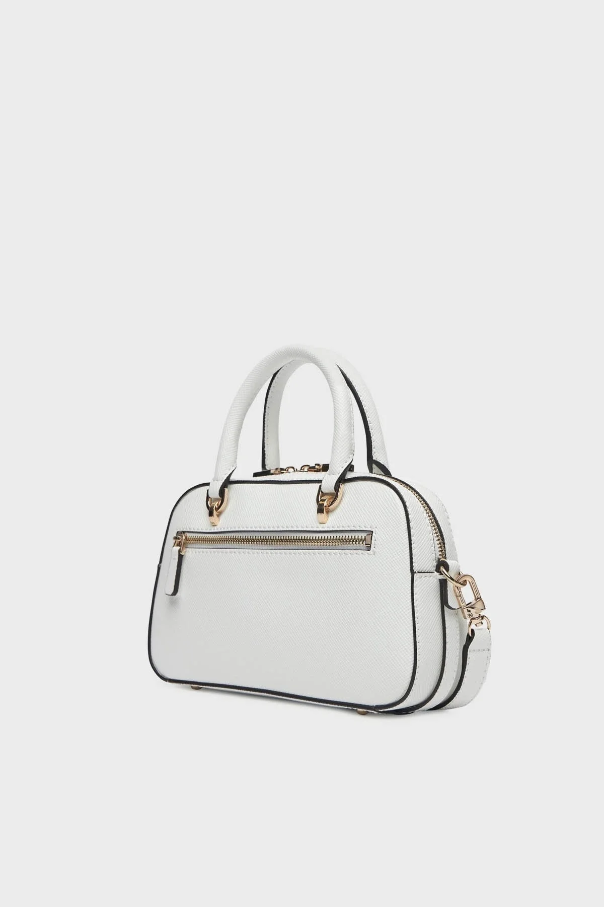 Guess Bramina Kemer Detaylı Çıkarılabilir Askılı HWZG9636050 Bayan Çanta HWZG96 36050 WHI BEYAZ - 6