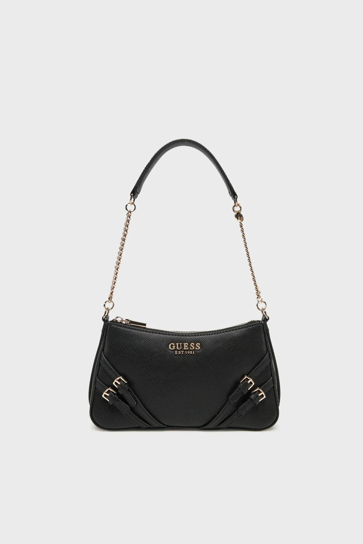 Guess Bramina Zincir Omuz Askılı Toka Detaylı HWZG9636180 Bayan Çanta HWZG96 36180 BLA SİYAH - 5