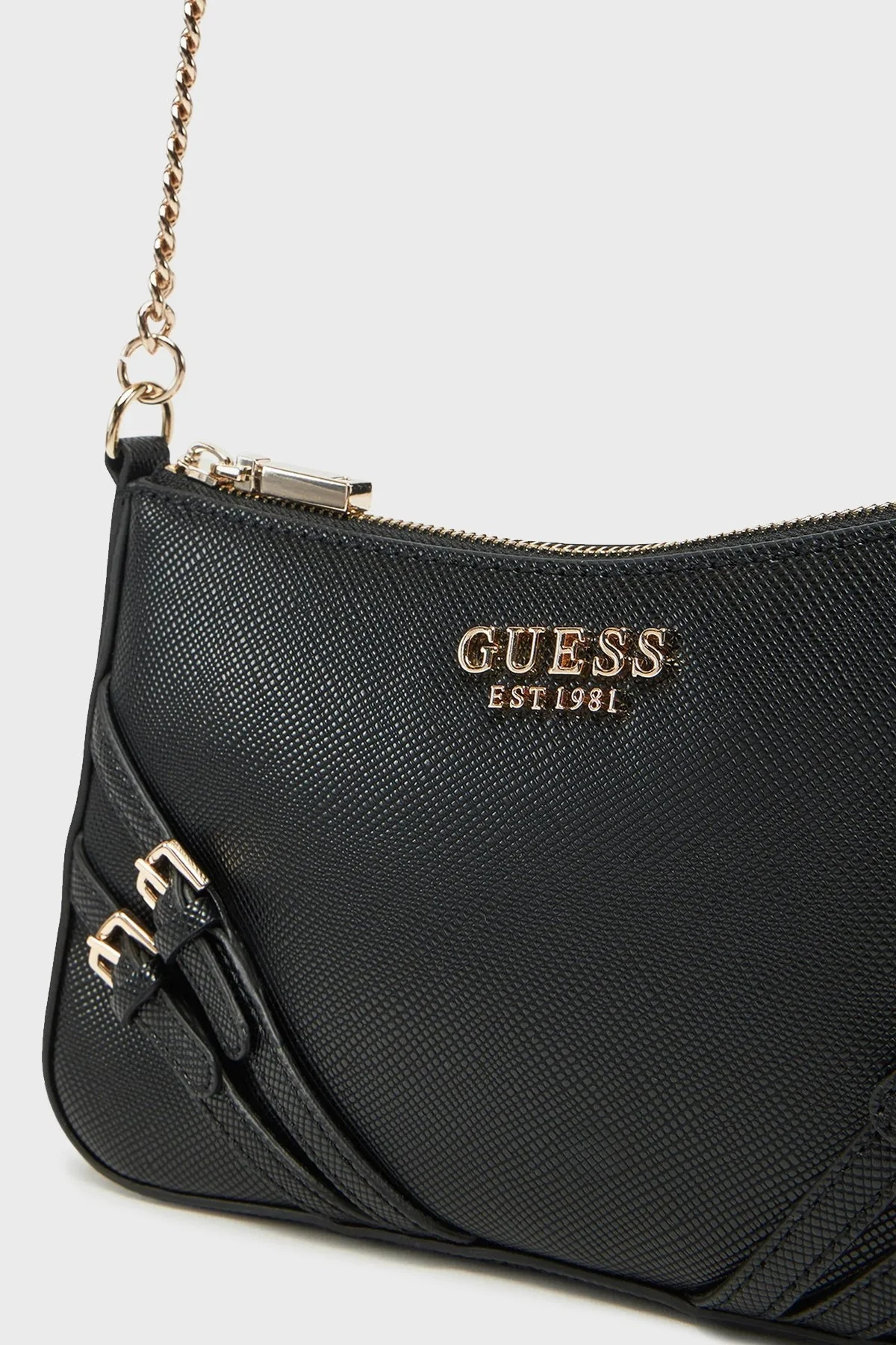 Guess Bramina Zincir Omuz Askılı Toka Detaylı HWZG9636180 Bayan Çanta HWZG96 36180 BLA SİYAH - 7