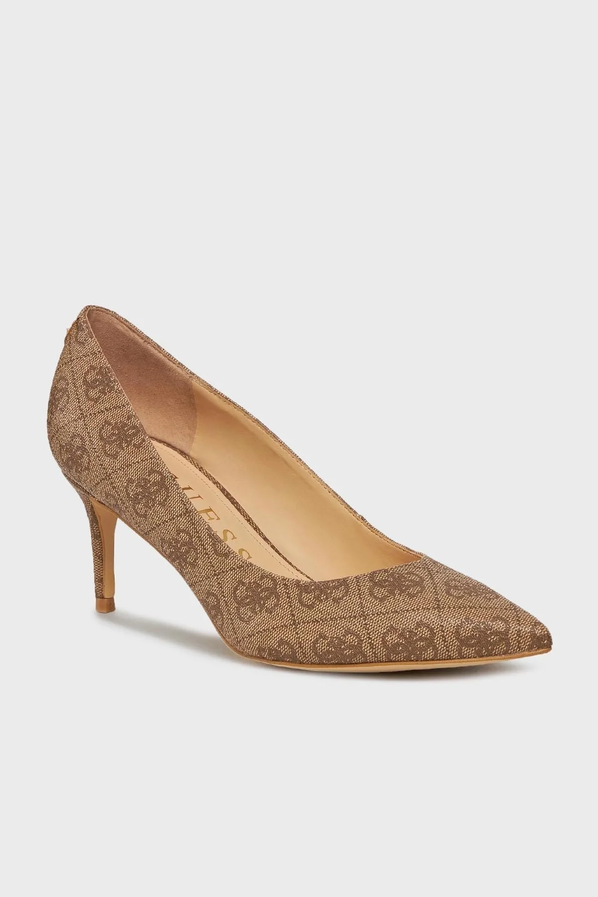 Guess Bravo6 Logolu Klasik Topuklu FLPBR6FAL08BEIBR Bayan Ayakkabı FLPBR6FAL08 BEIBR BEJ-KAHVE - 6