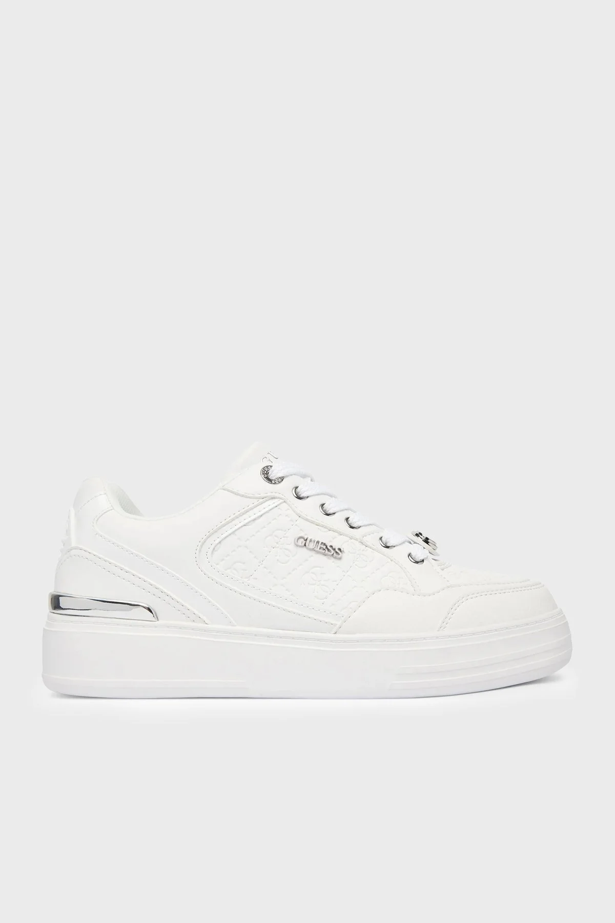 Guess Brazo 4G Logolu Sneaker FLFBROFAL12 Kadın Ayakkabı FLFBRO FAL12 WHITE Beyaz - 1