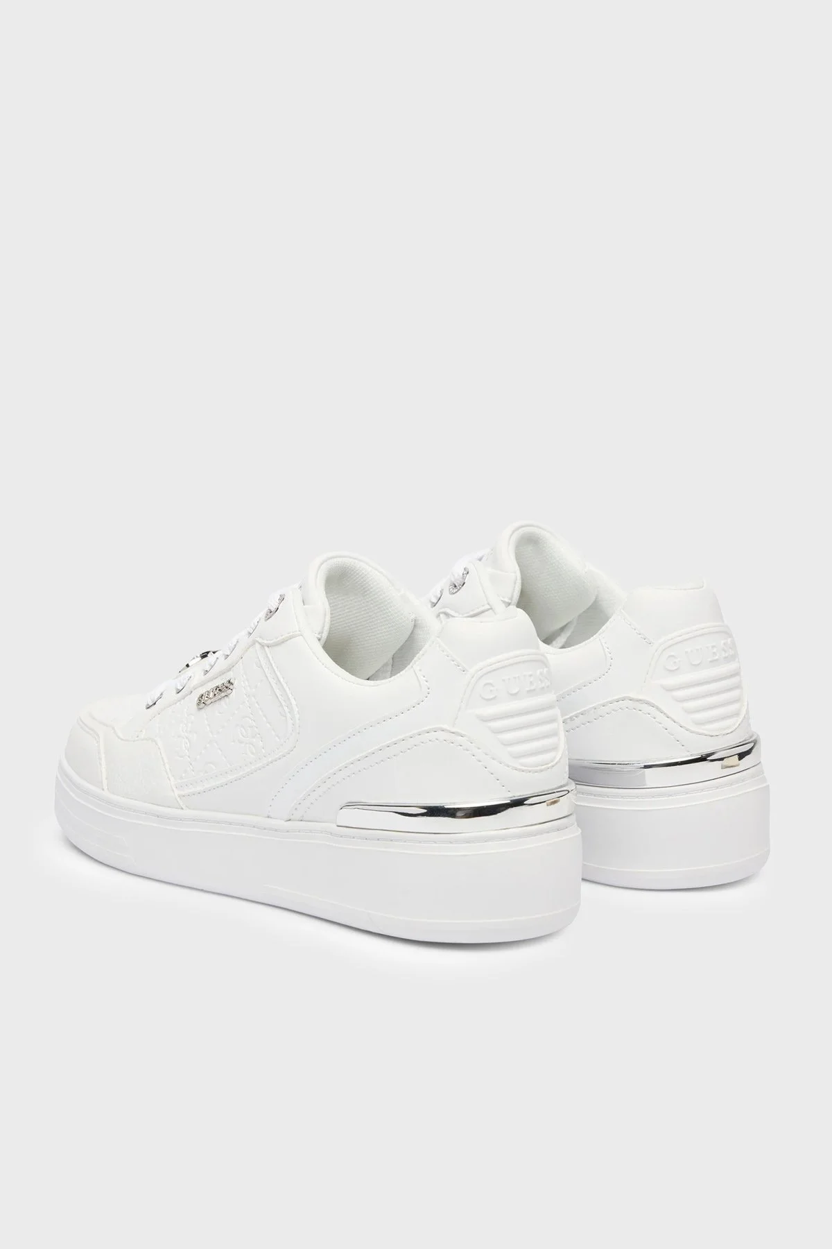Guess Brazo 4G Logolu Sneaker FLFBROFAL12 Kadın Ayakkabı FLFBRO FAL12 WHITE Beyaz - 4