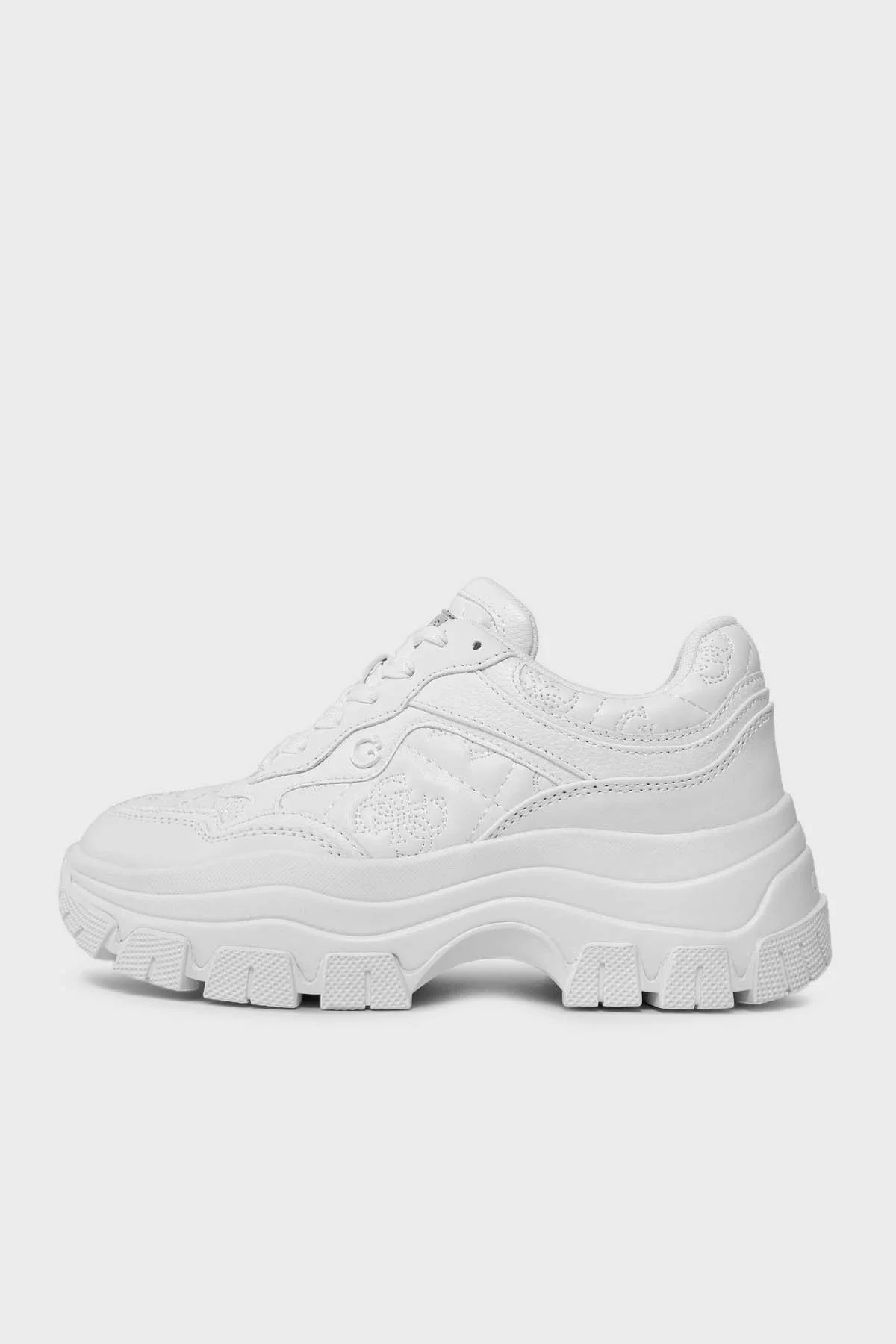 Guess Brecky4 Logolu Kalın Tabanlı Sneaker FLPBR4FAL12WHITE Bayan Ayakkabı FLPBR4FAL12 WHITE BEYAZ - 2