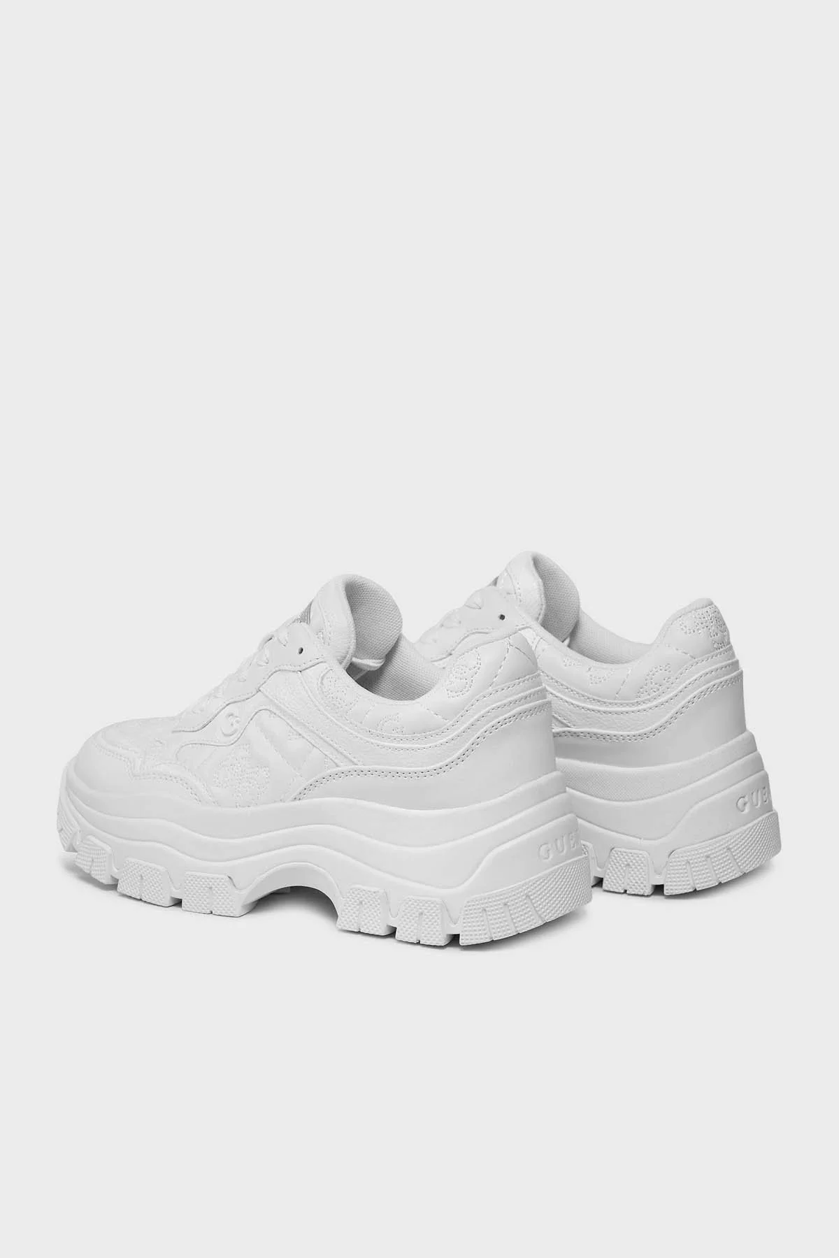 Guess Brecky4 Logolu Kalın Tabanlı Sneaker FLPBR4FAL12WHITE Bayan Ayakkabı FLPBR4FAL12 WHITE BEYAZ - 3