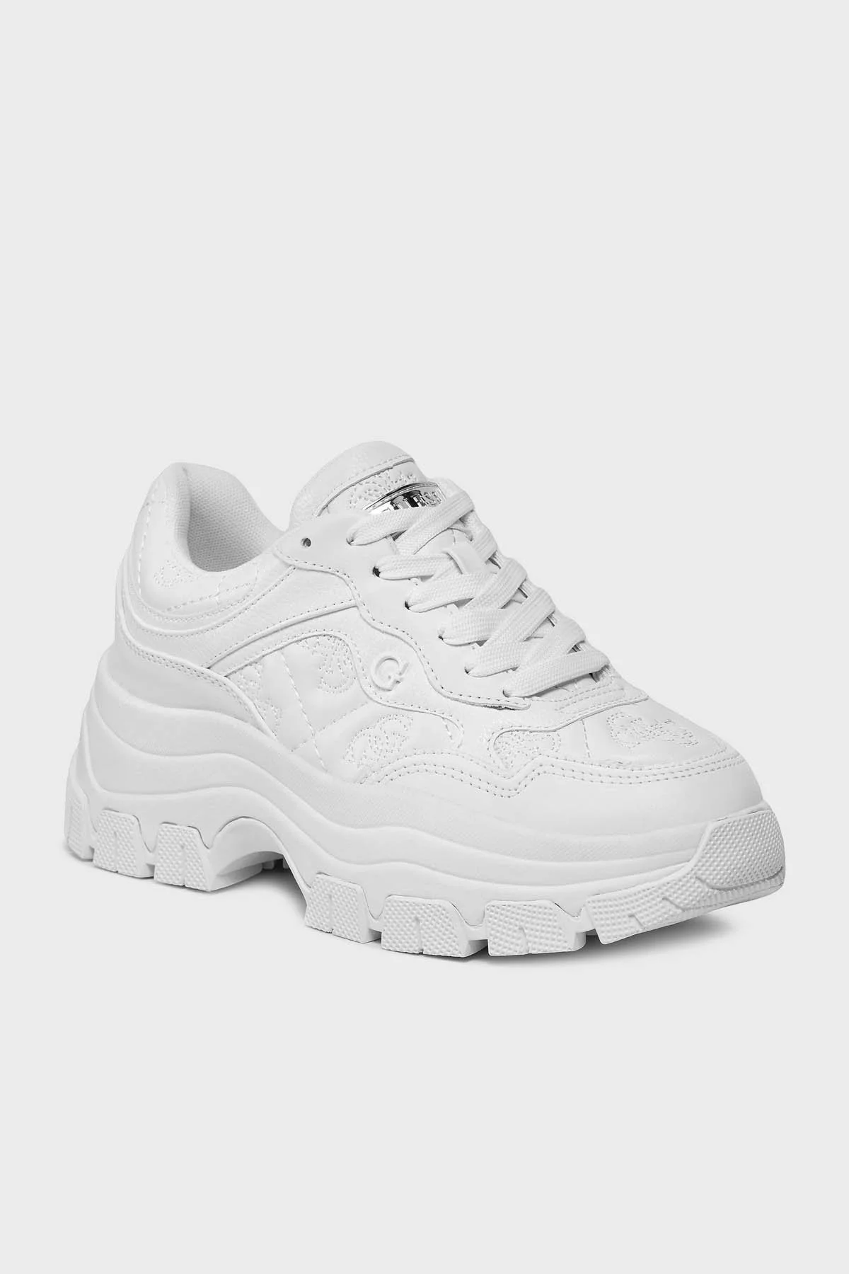 Guess Brecky4 Logolu Kalın Tabanlı Sneaker FLPBR4FAL12WHITE Bayan Ayakkabı FLPBR4FAL12 WHITE BEYAZ - 6