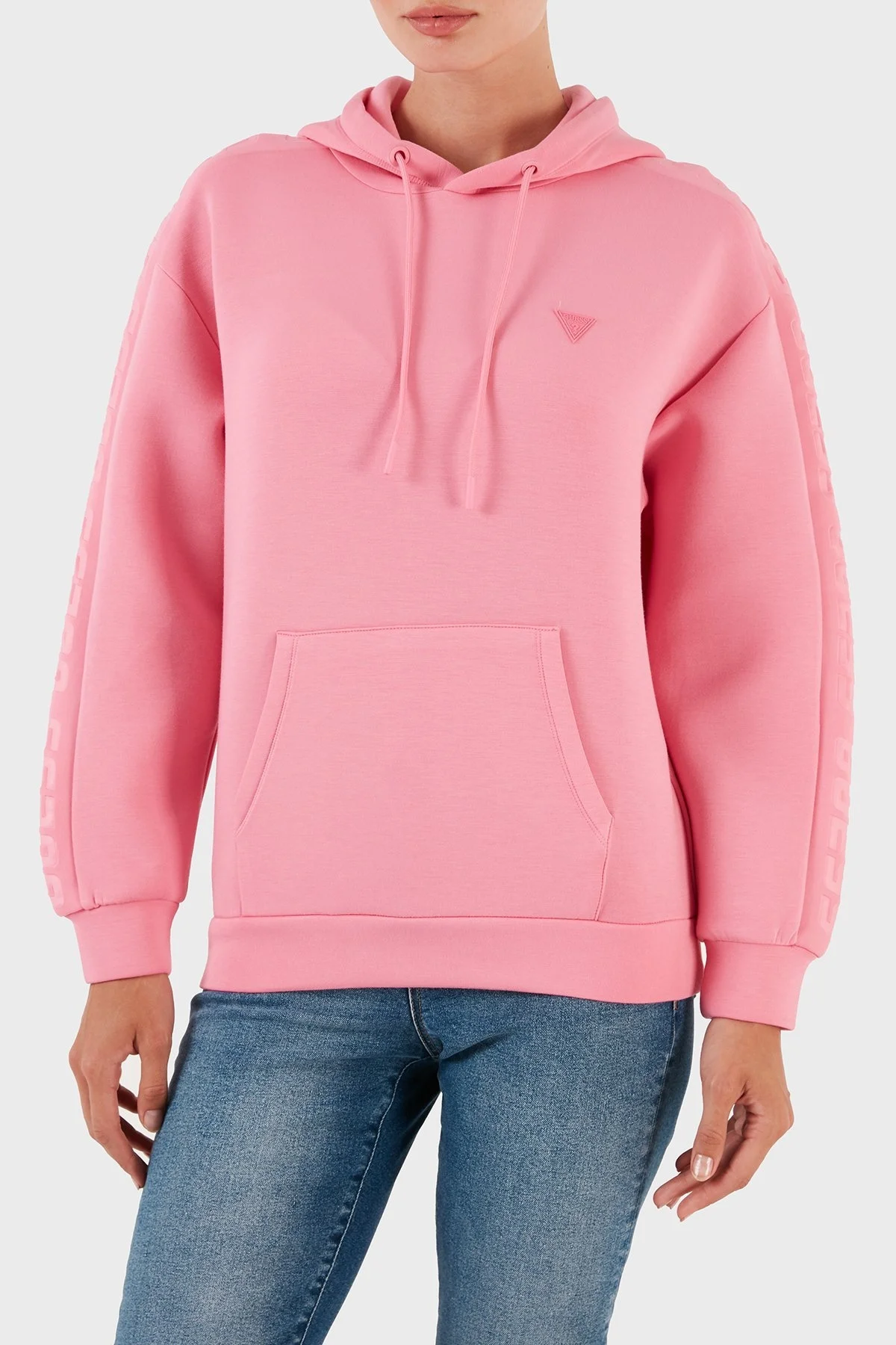 Guess Brenda Kapüşonlu Regular Fit Bayan Sweat V2YQ18K7UW2 G65C FUŞYA - 1