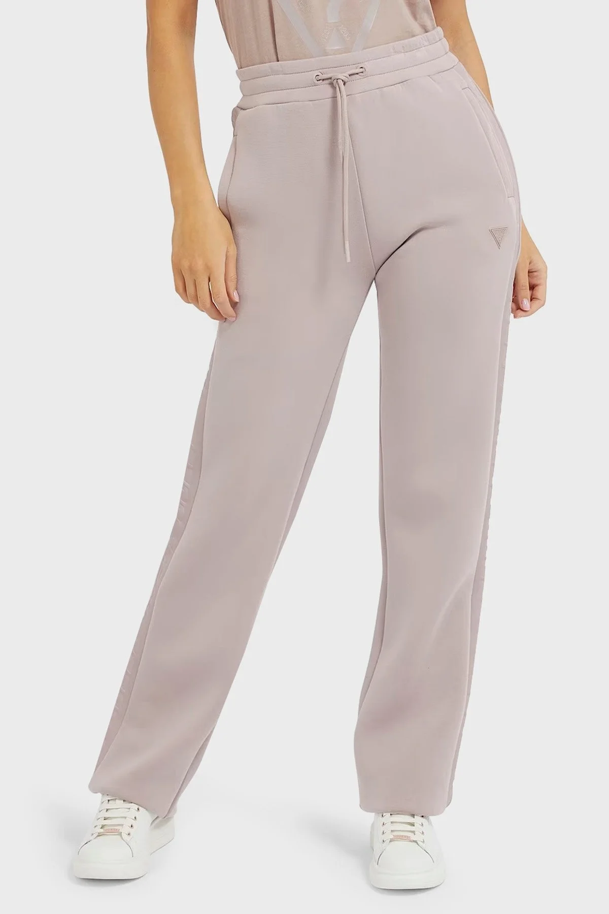 Guess Brenda Regular Fit Cepli Scuba Jogger Bayan Pantolon V3RB21K7UW2 G4Q9 VİZON - 1