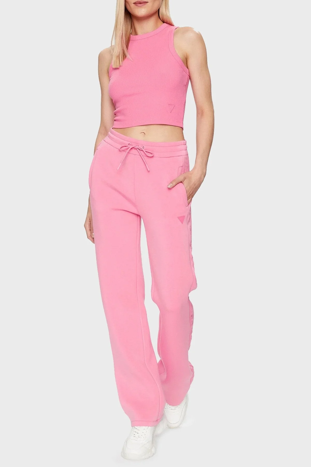 Guess Brenda Regular Fit Scuba Jogger Bayan Pantolon V3RB21K7UW2 G65C PEMBE - 2