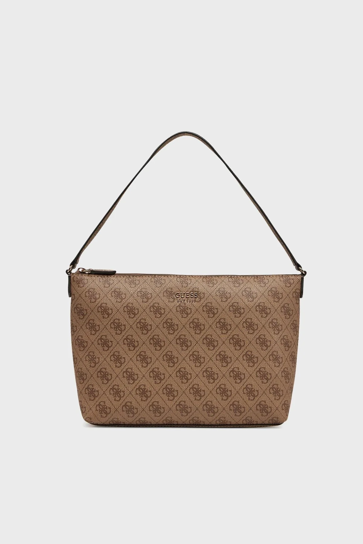 Guess Brenton 4G Logo Baskılı Sabit Çift Askılı Büyük HWLG9648230 Bayan Çanta HWLG96 48230 LTL KAHVE - 4