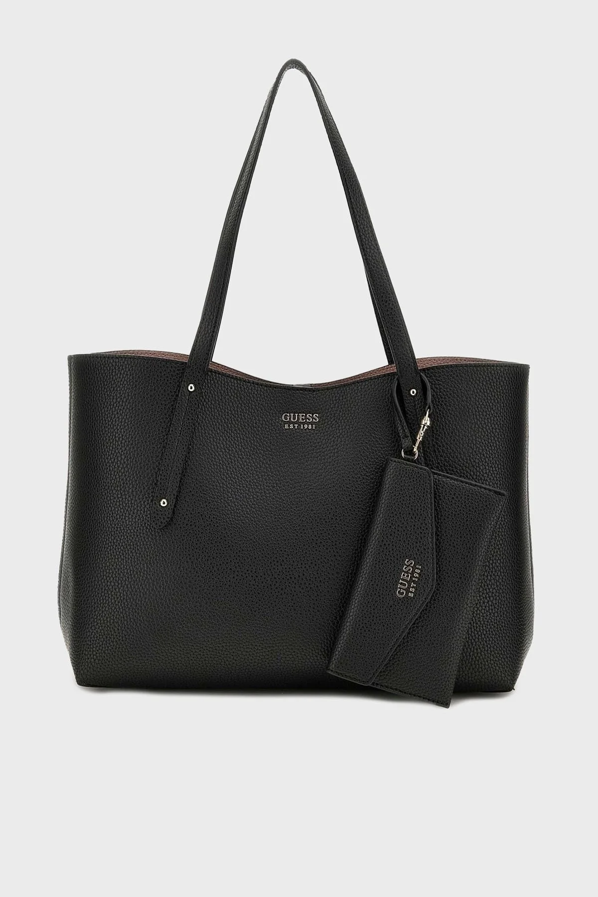 Guess Brenton Logolu Omuz Askılı HWPG9648230 Bayan Çanta HWPG96 48230 BLA SİYAH - 1