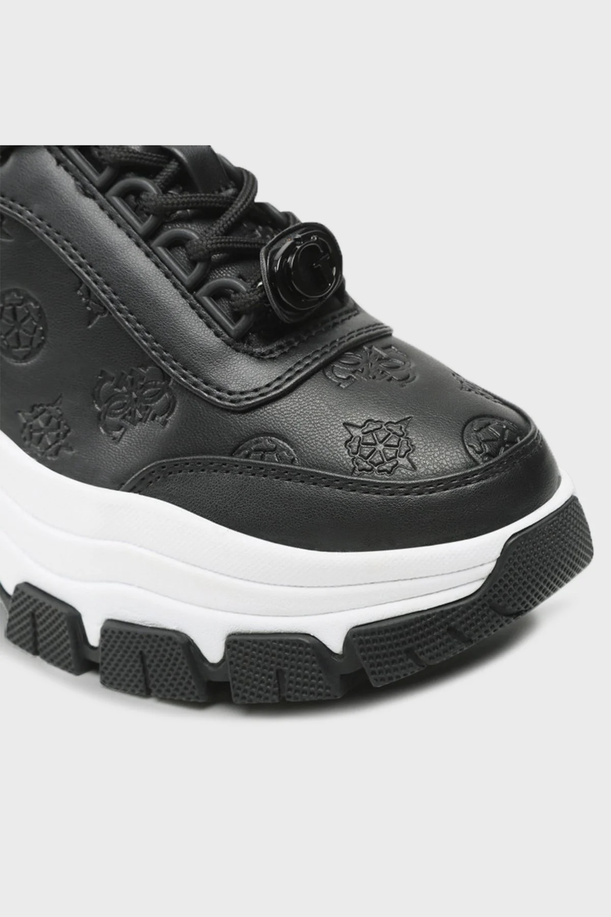 Guess Bria Kalın Tabanlı Logolu Sneaker Bayan Ayakkabı FL7BIR ELE12 BLACK SİYAH - 4