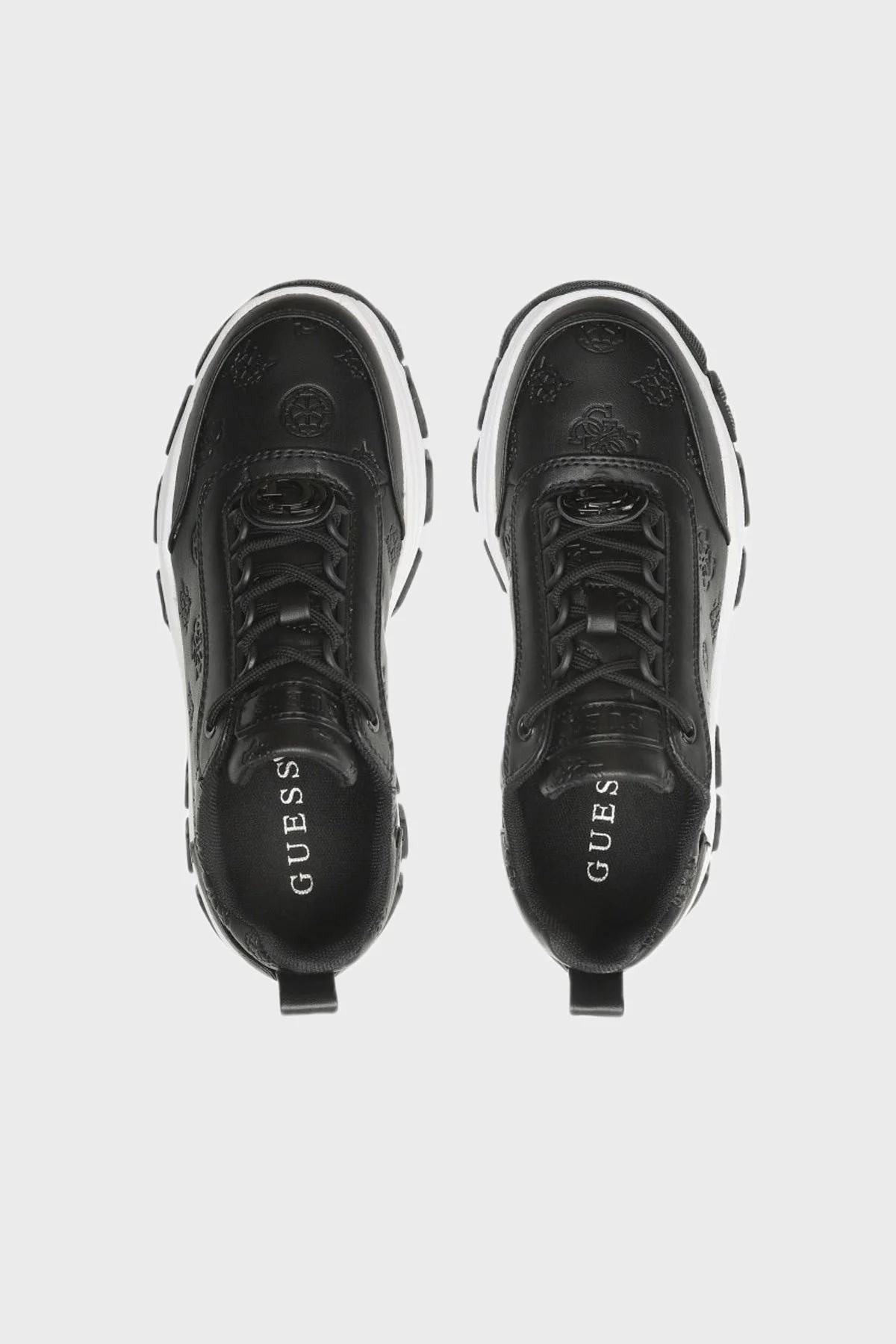 Guess Bria Kalın Tabanlı Logolu Sneaker Bayan Ayakkabı FL7BIR ELE12 BLACK SİYAH - 6