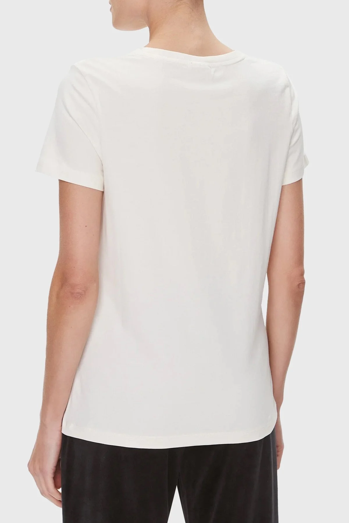 Guess Briana Pamuklu Regular Fit V3BI11J1314 Bayan T Shirt V3BI11 J1314 G012 BEYAZ - 3