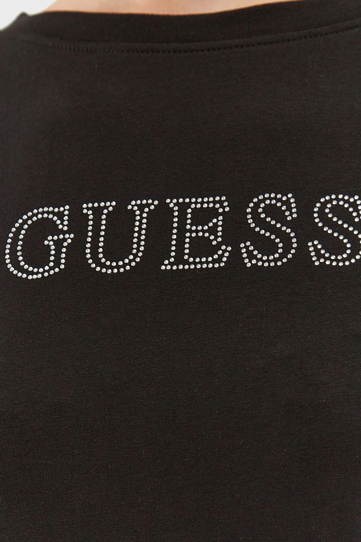 Guess Briana Pamuklu Regular Fit V3BI11J1314 Bayan T Shirt V3BI11 J1314 JBLK SİYAH - 5