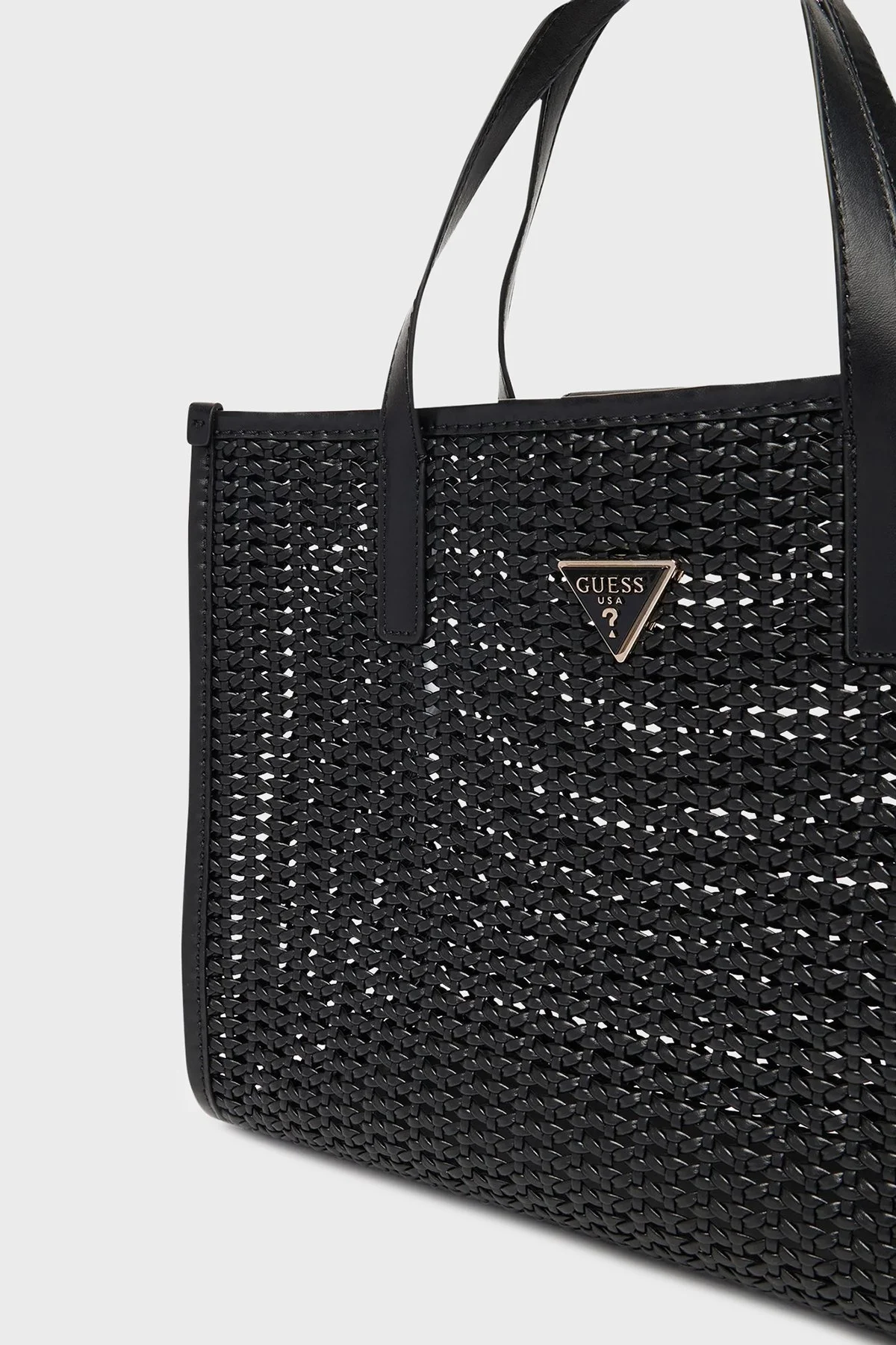 Guess Brigitta Logolu Çıkarılabilir Askılı Dokuma HWWZ7206230 Bayan Çanta HWWZ72 06230 BLA SİYAH - 7