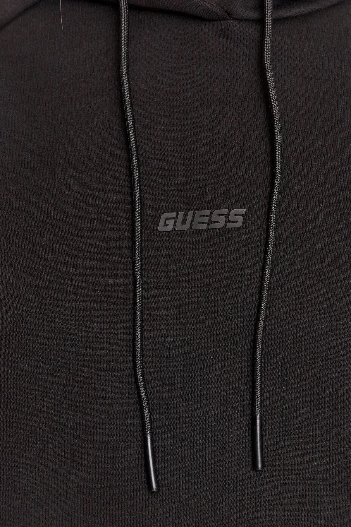 Guess Britney Logo Şeritli Pamuklu Kapüşonlu Regular Fit Bayan Sweat V2YQ15KB3P2 JBLK SİYAH - 4