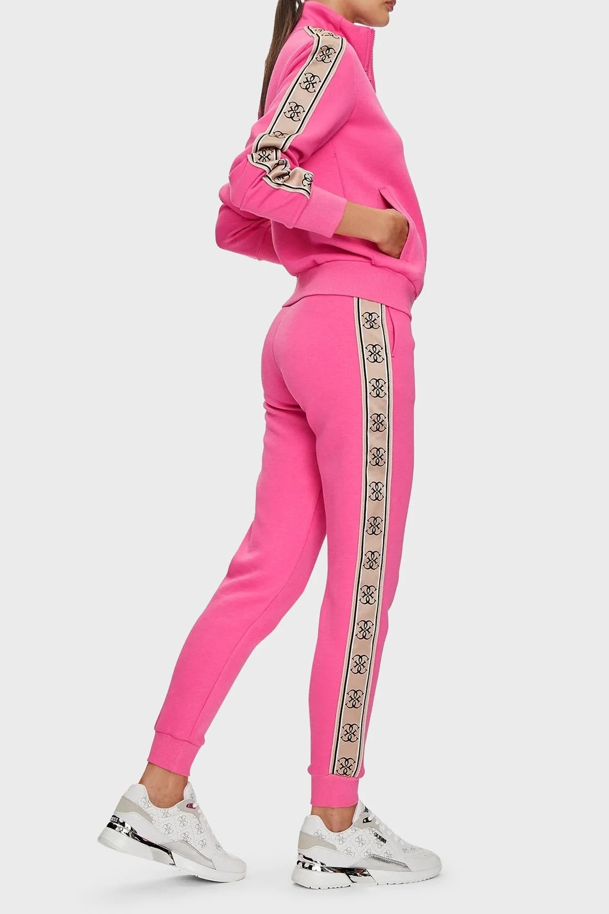 Guess Britney Pamuklu Jogger Spor V2YB15KB3P2 Bayan Pantolon V2YB15 KB3P2 G65E FUŞYA - 8