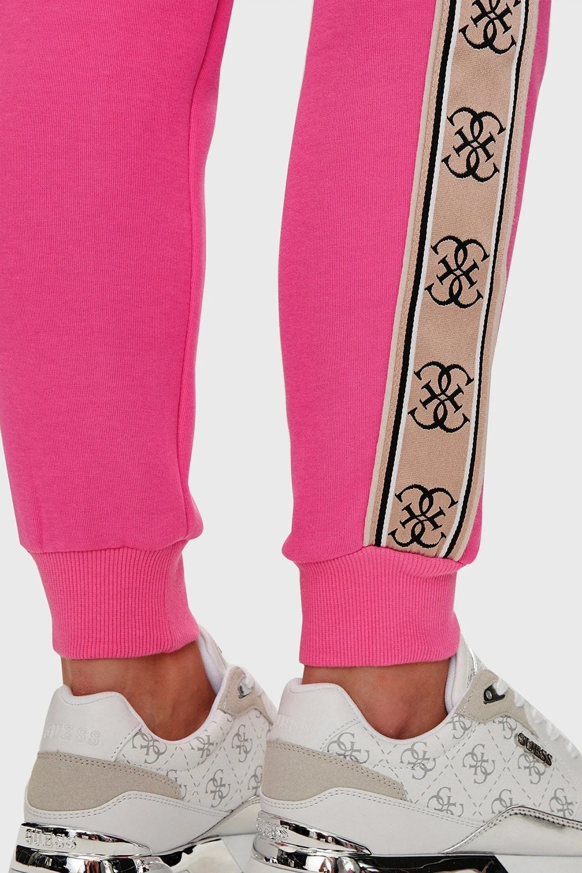 Guess Britney Pamuklu Jogger Spor V2YB15KB3P2 Bayan Pantolon V2YB15 KB3P2 G65E FUŞYA - 10