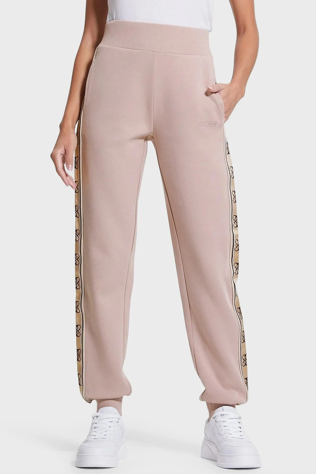 Guess Britney Pamuklu Regular Fit Jogger V2YB15KB3P2 Bayan Pantolon V2YB15KB3P2 G4Q9 VİZON - 5