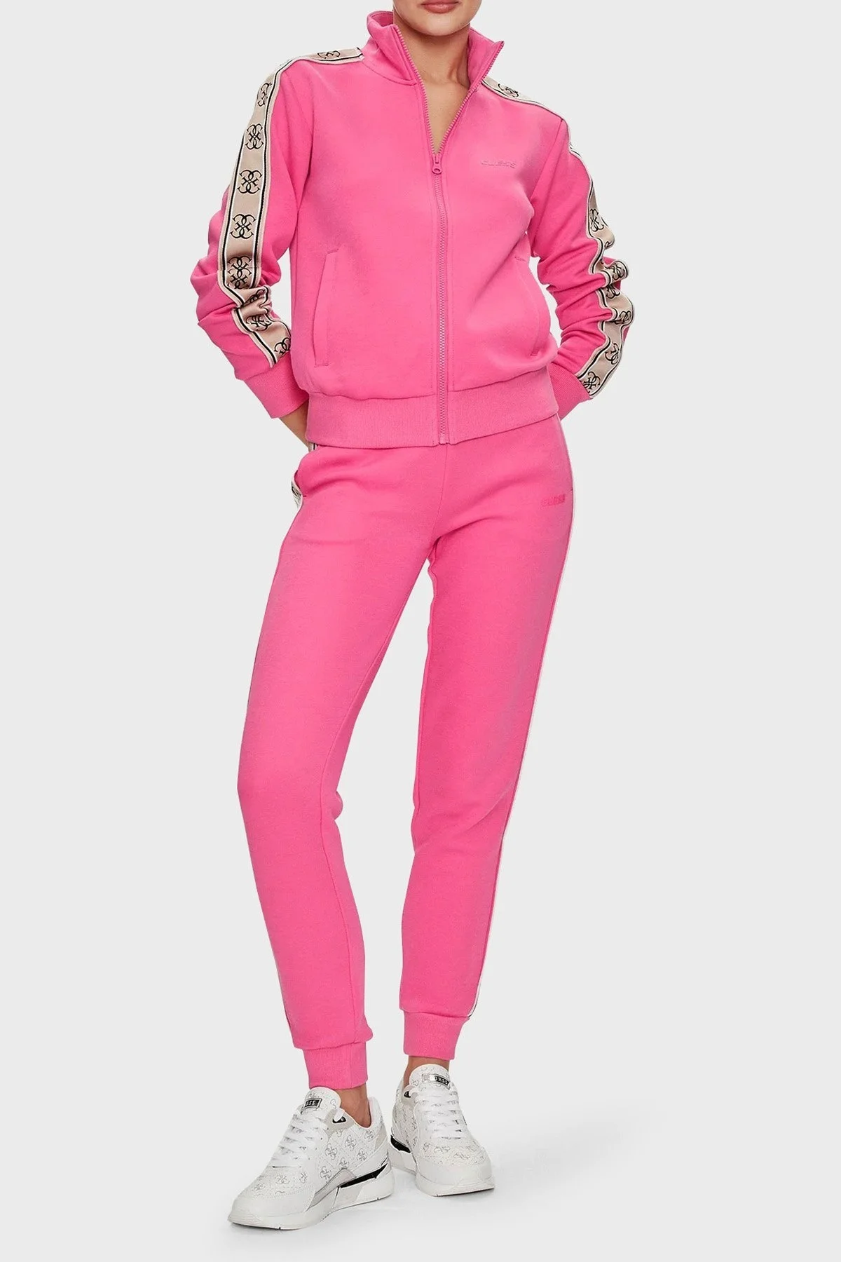 Guess Britney Pamuklu Regular Fit V2YQ16KB3P2 Bayan Sweat V2YQ16 KB3P2 G65E FUŞYA - 9