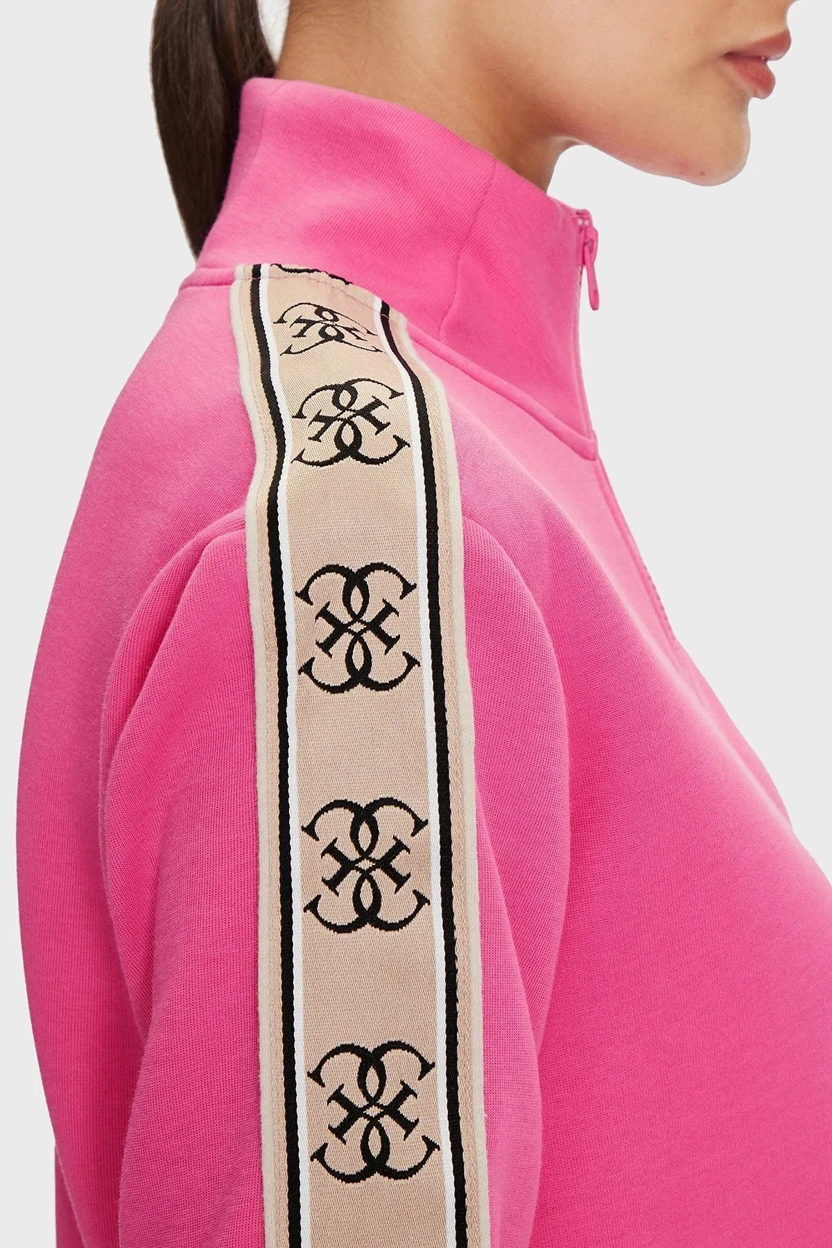 Guess Britney Pamuklu Regular Fit V2YQ16KB3P2 Bayan Sweat V2YQ16 KB3P2 G65E FUŞYA - 10