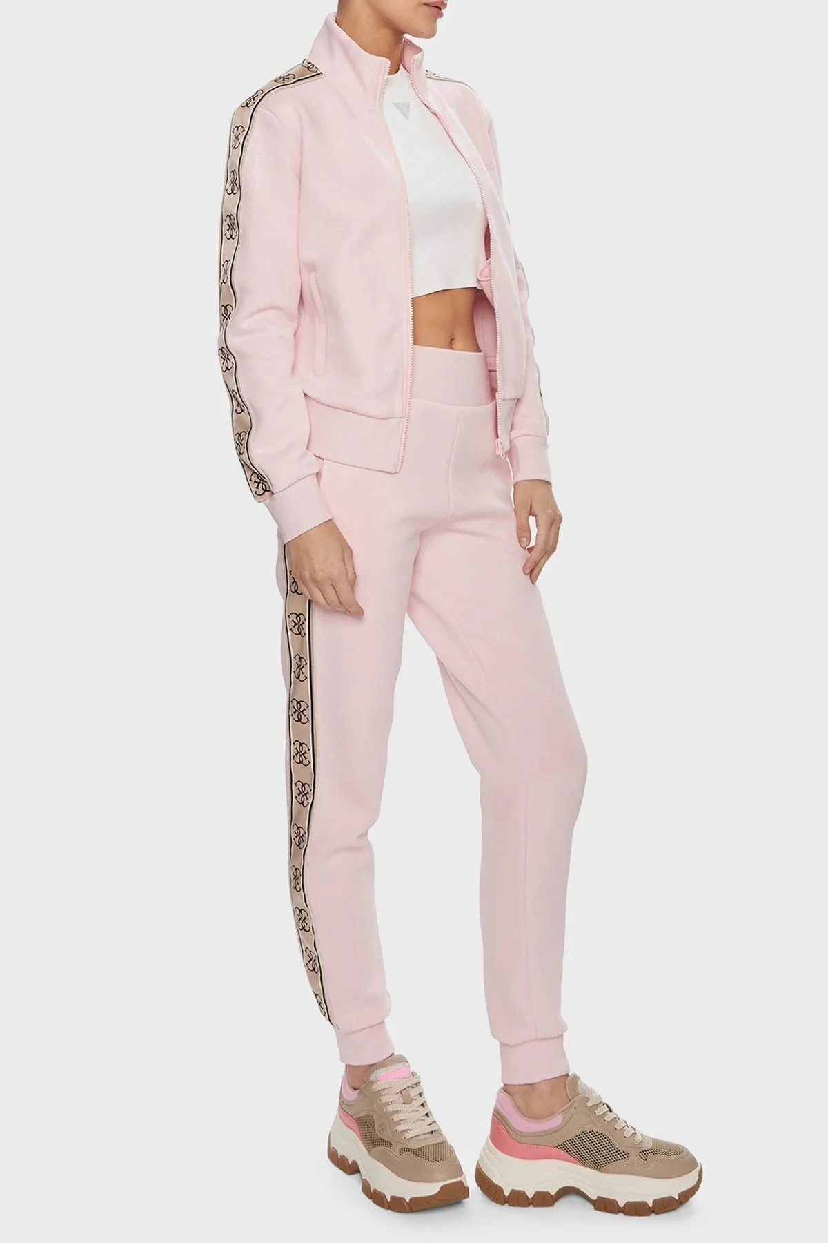 Guess Britney Pamuklu Regular Fit Jogger V2YB15KB3P2 Bayan Pantolon V2YB15 KB3P2 G615 PUDRA - 7