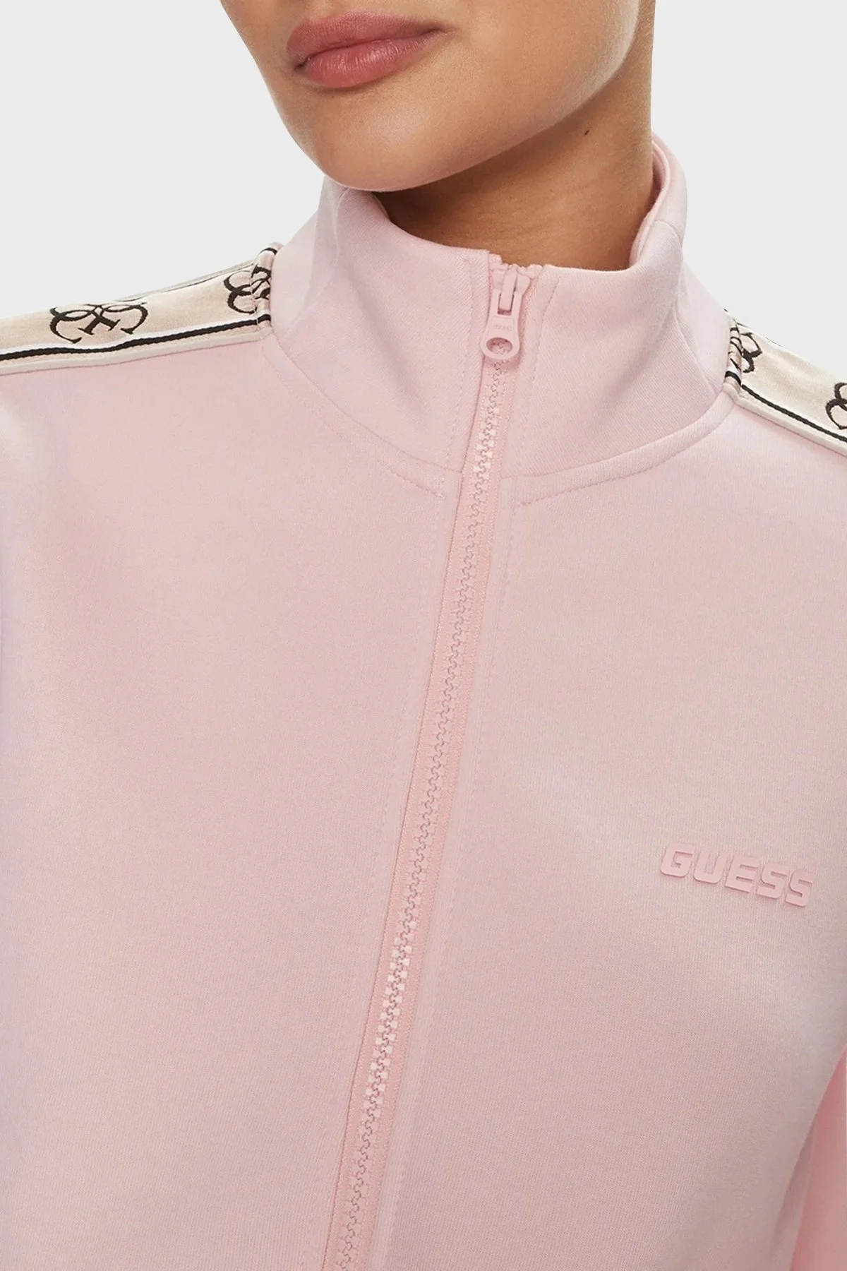 Guess Britney Pamuklu Regular Fit V2YQ16KB3P2 Bayan Sweat V2YQ16 KB3P2 G615 PUDRA - 4