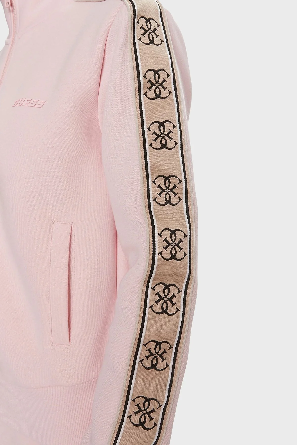 Guess Britney Pamuklu Regular Fit V2YQ16KB3P2 Bayan Sweat V2YQ16 KB3P2 G615 PUDRA - 5