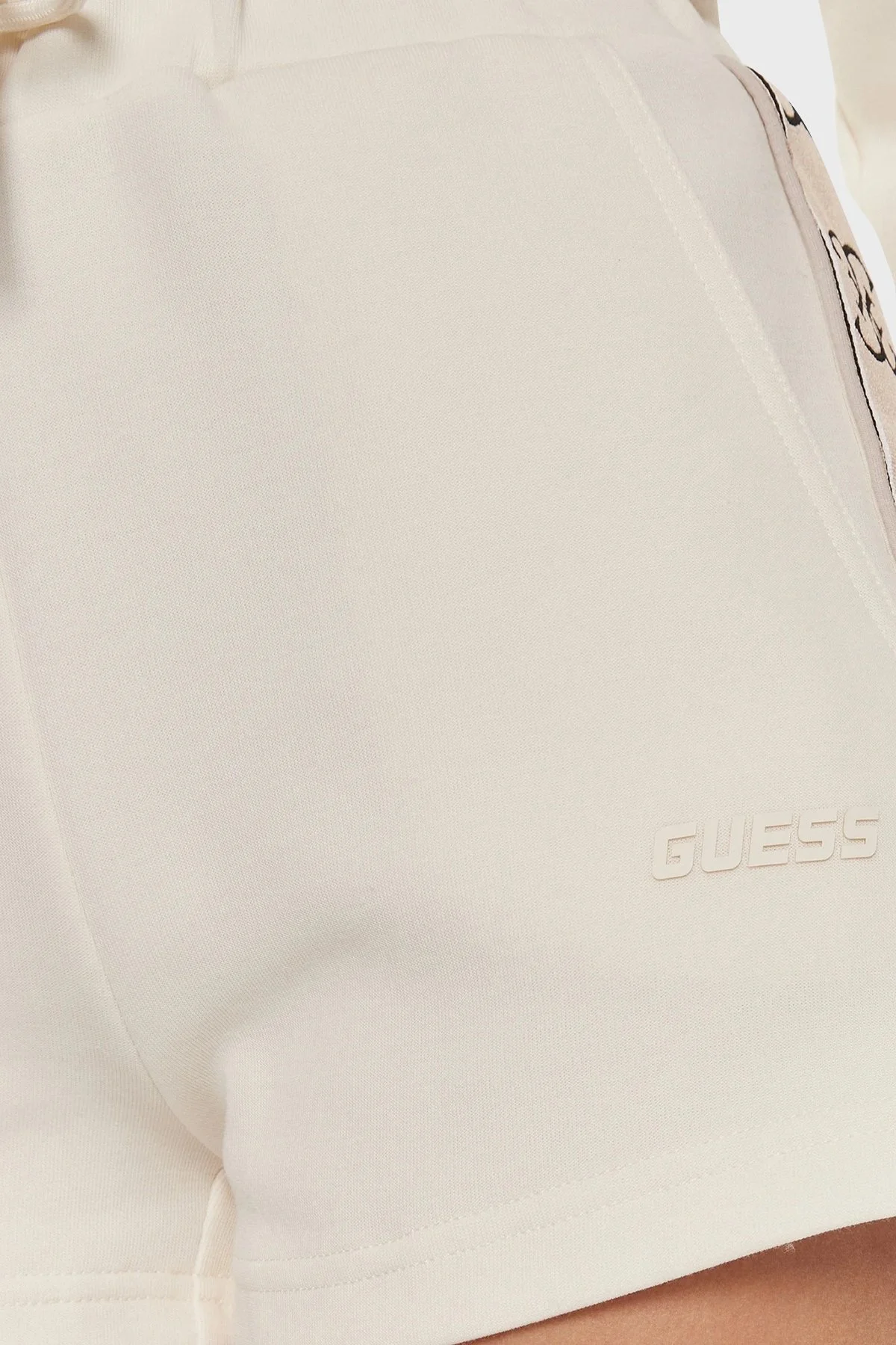 Guess Britney Pamuklu Relaxed Fit Cepli V3GD13KB3P2 Bayan Short V3GD13 KB3P2 G6K5 EKRU - 10